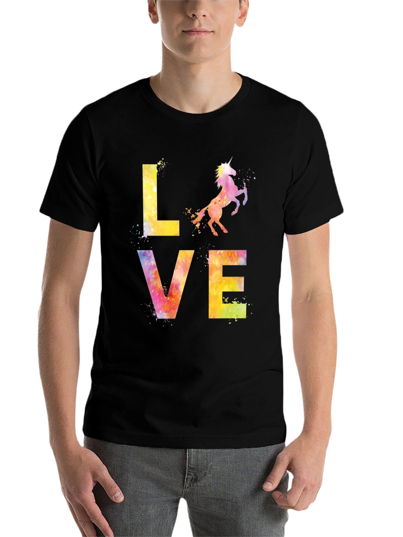 Black Love Unicorn Graphic Tee view 7