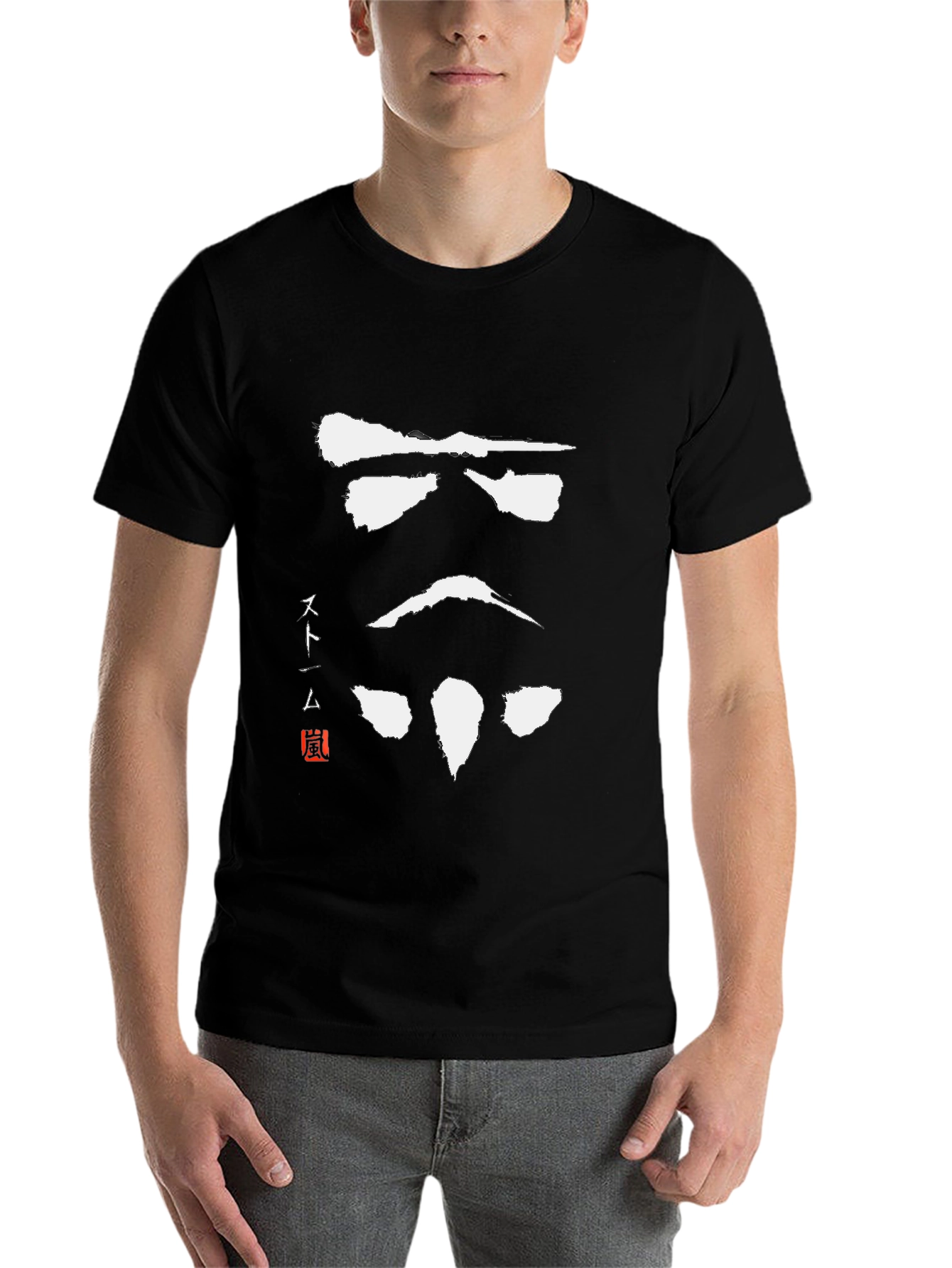 Black Stormtrooper Samurai T-Shirt view 7
