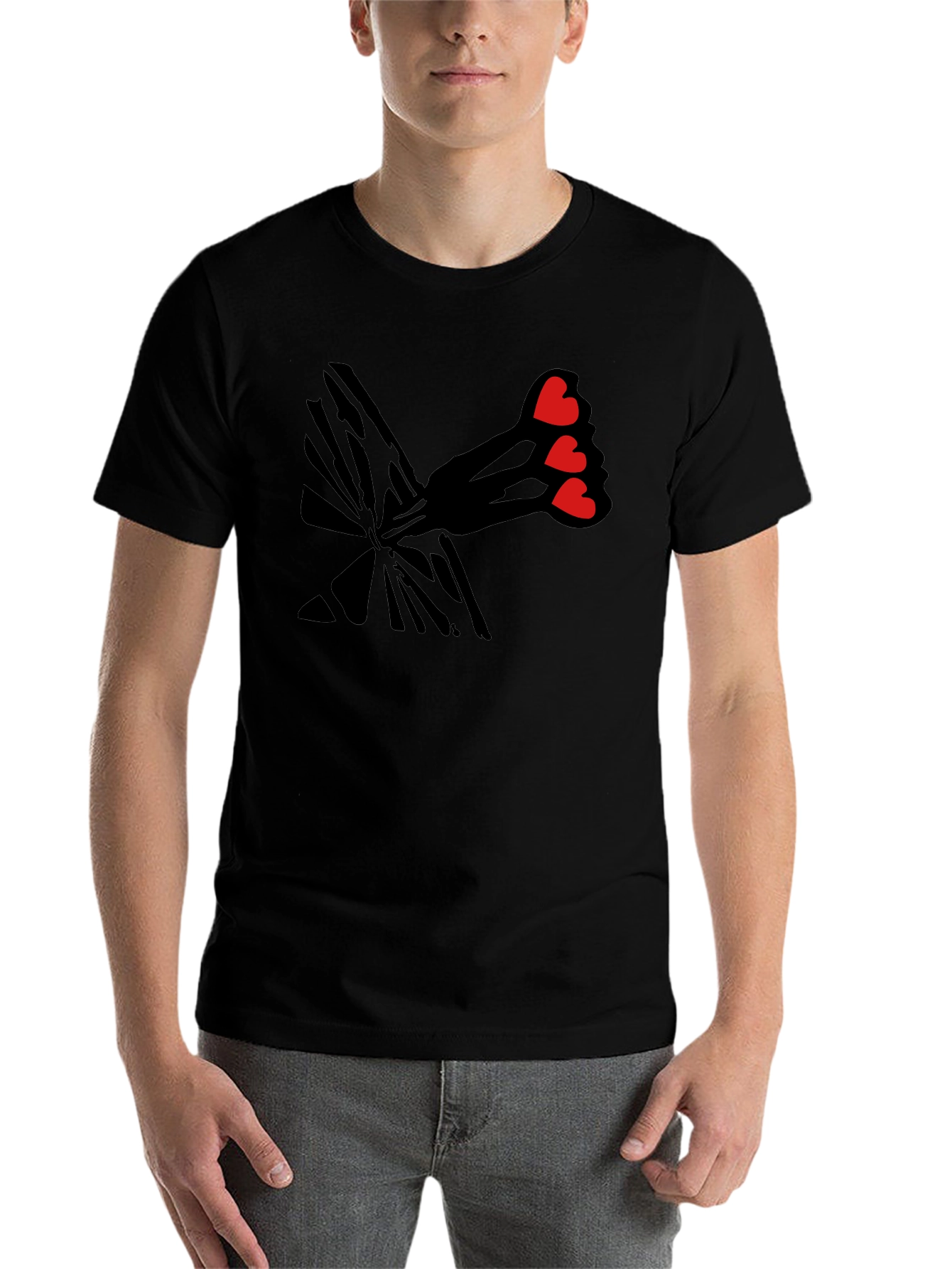 Black Heart Dart T-Shirt - Love Target view 7