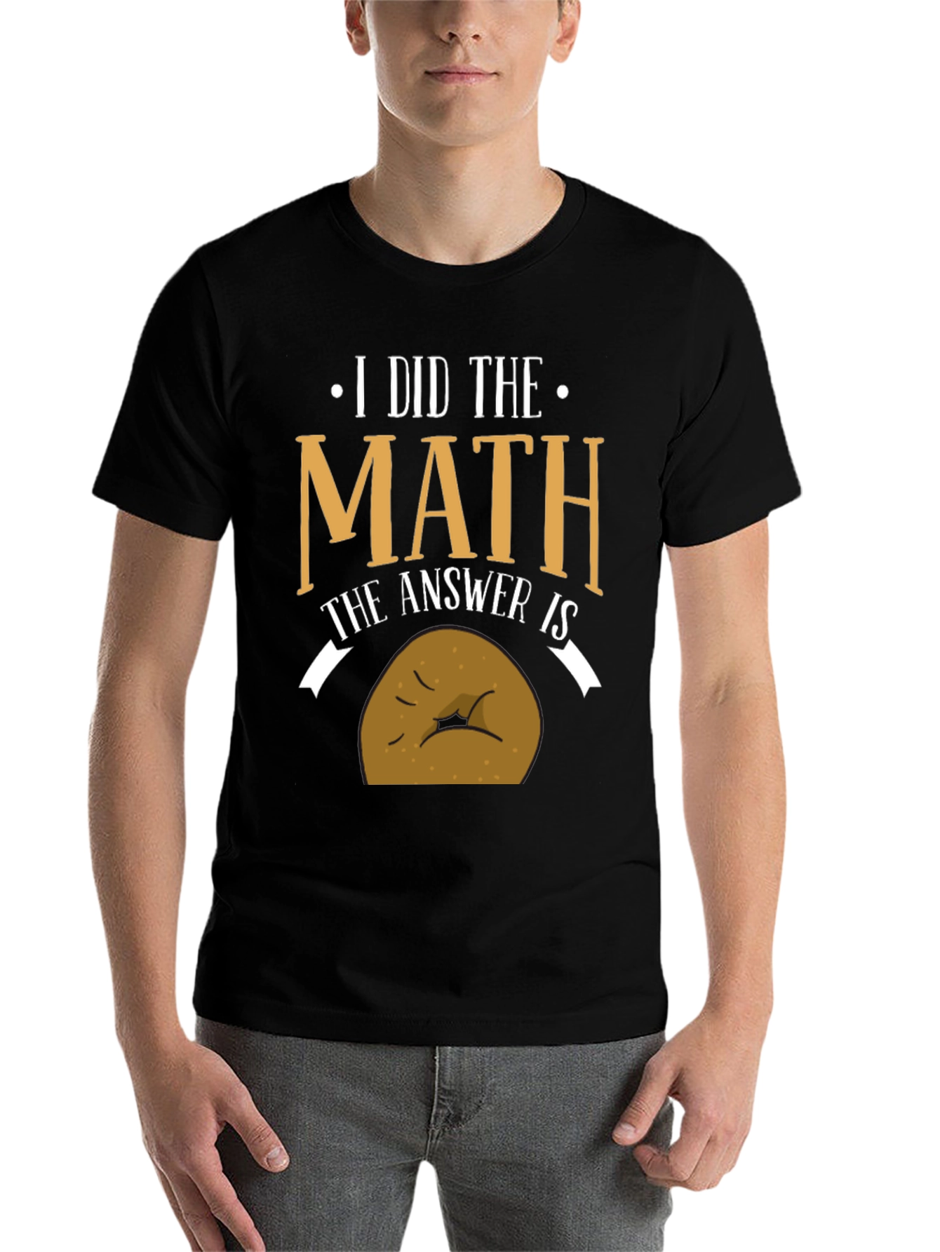 Black Math Potato Funny T-Shirt view 7