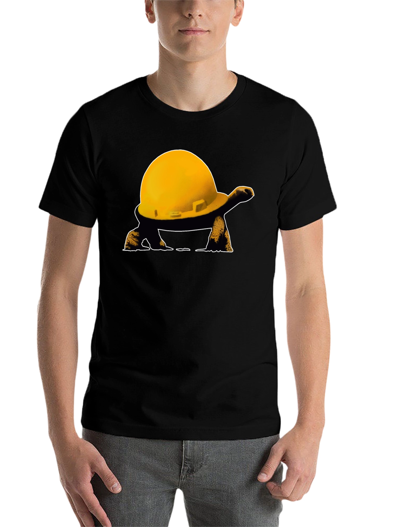 Black Turtle Hard Hat T-Shirt view 7