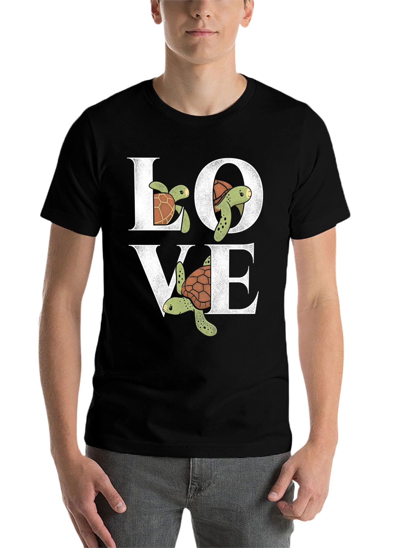 Black Sea Turtle Love Graphic Tee view 7