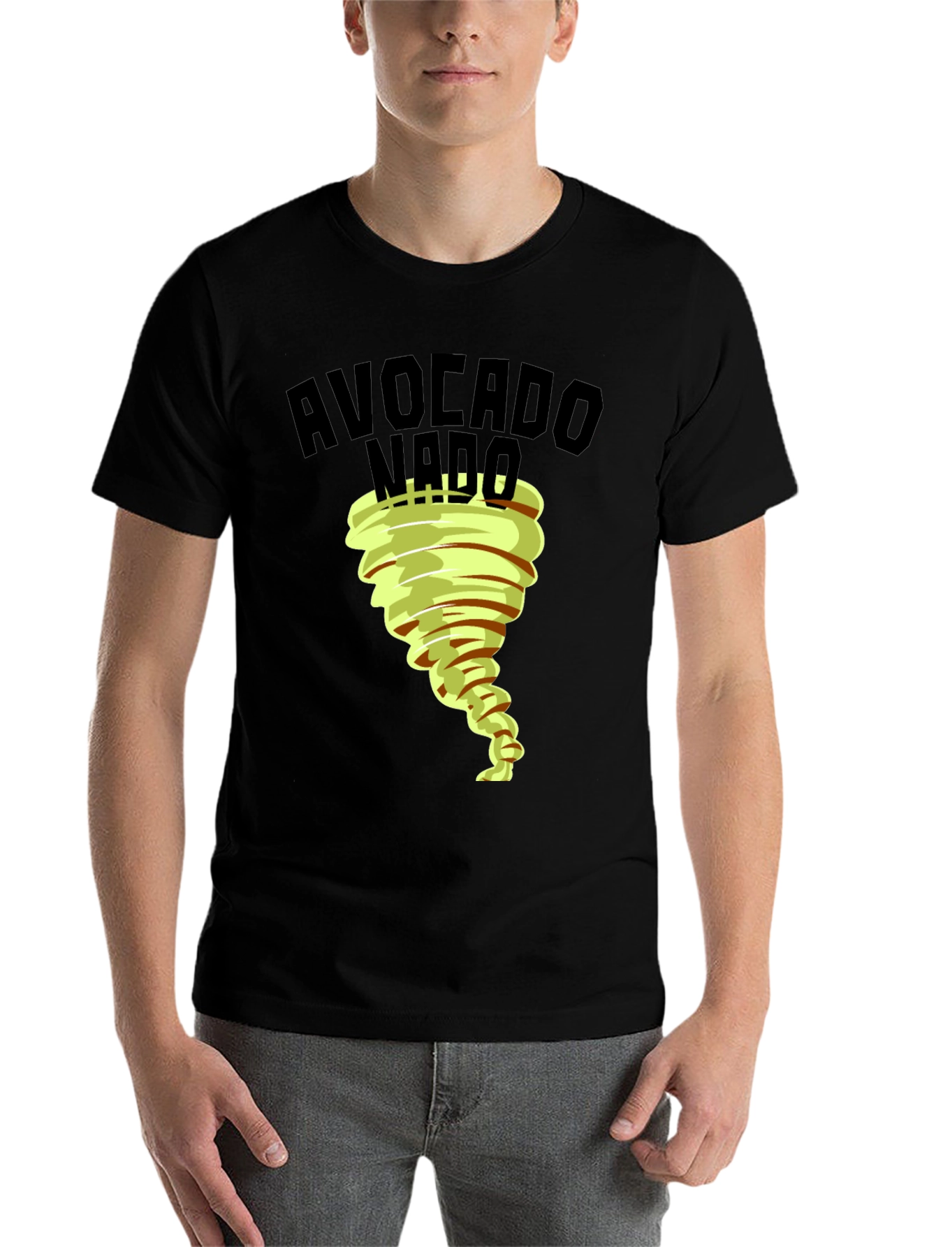 Black Avocado Nado Funny Graphic Tee view 7