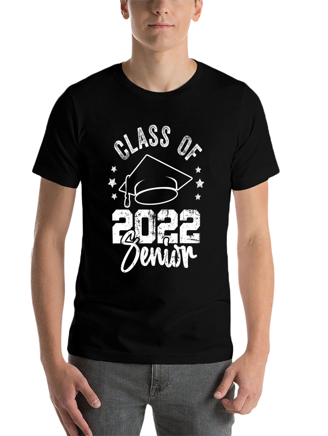 Black Class of 2022 Senior T-Shirt view 7