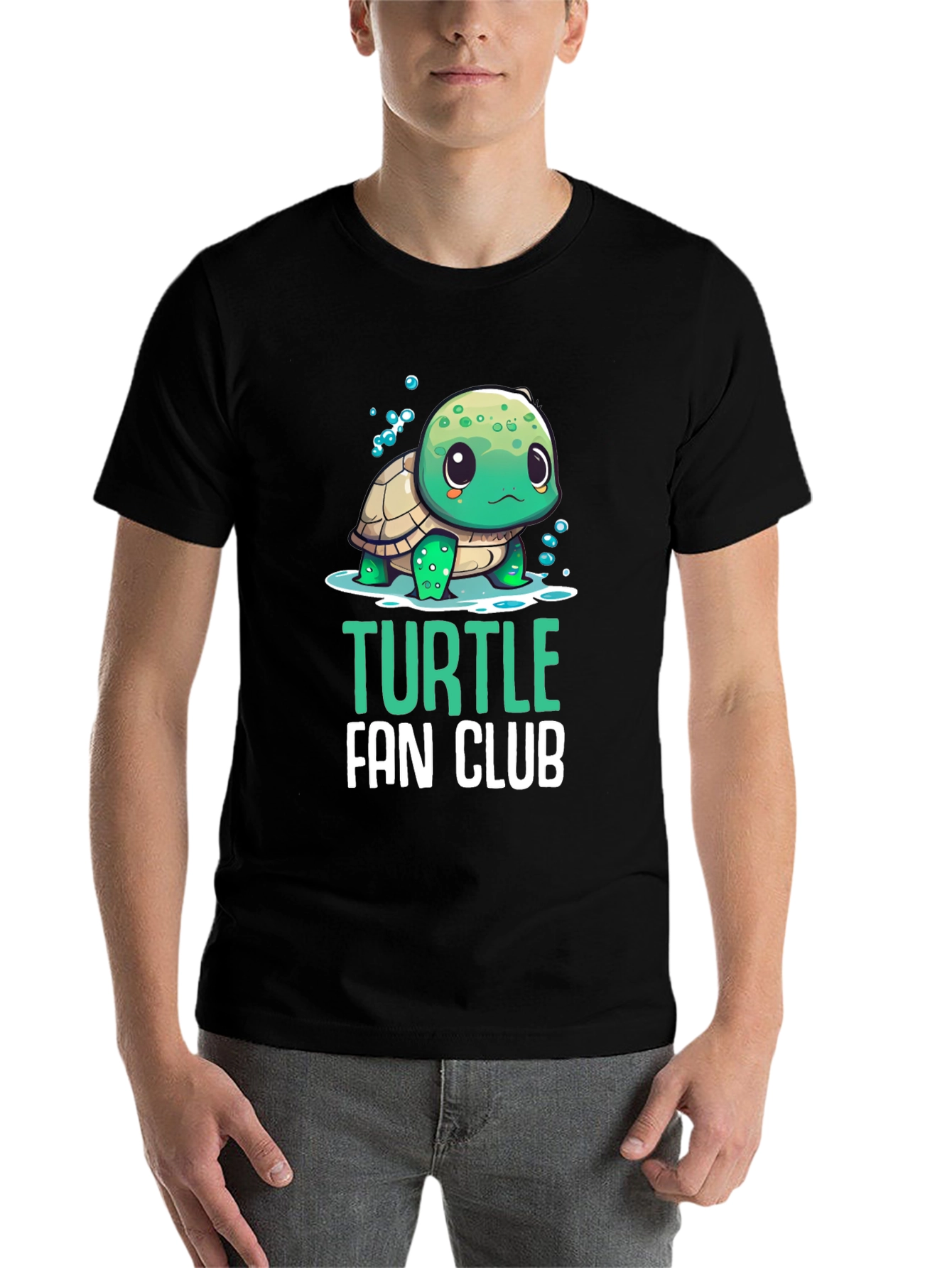 Black Turtle Fan Club Black T-Shirt view 7