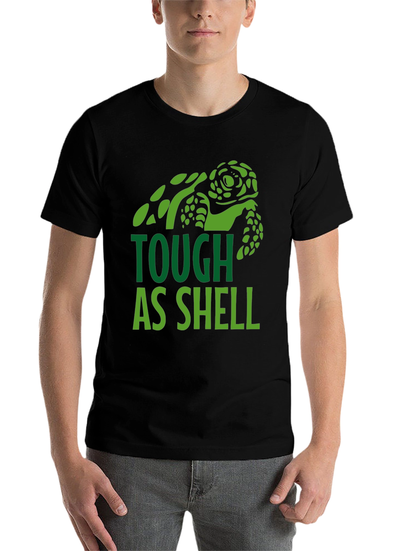 Black Tough As Shell Turtle Graphic Tee - Comfort Fit view 7
