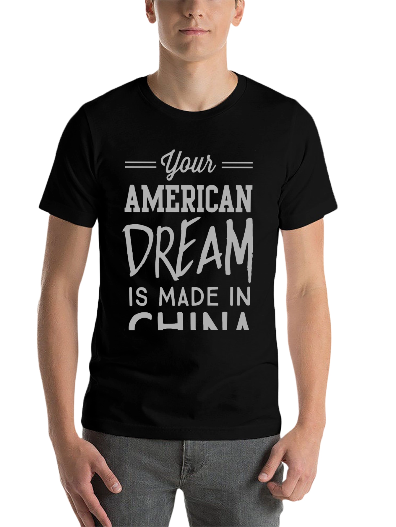 Black Your American Dream Made In China T-Shirt view 7