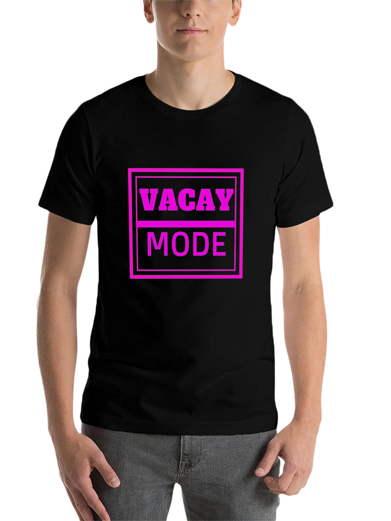 Black Vacay Mode T-Shirt view 7