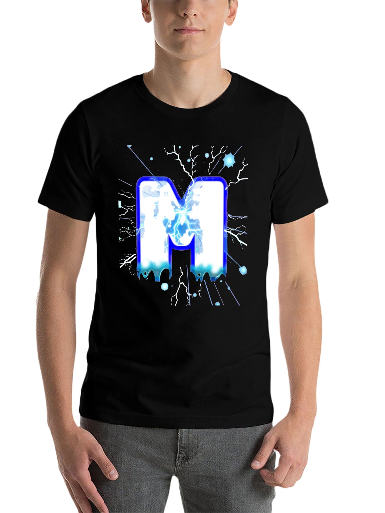 Black Electric M Black T-Shirt view 7