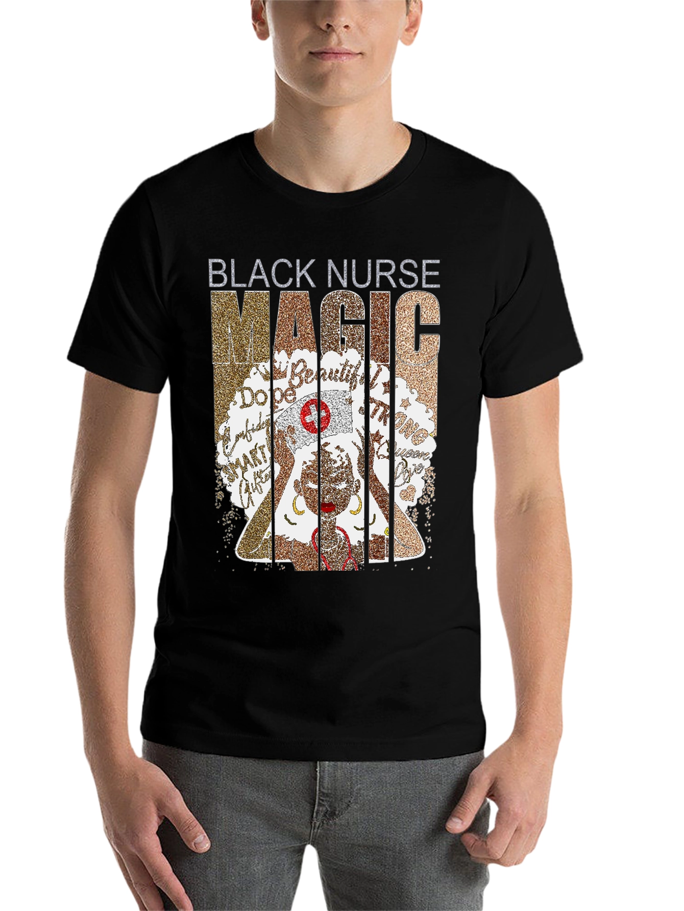 Black Black Nurse Magic T-Shirt view 7