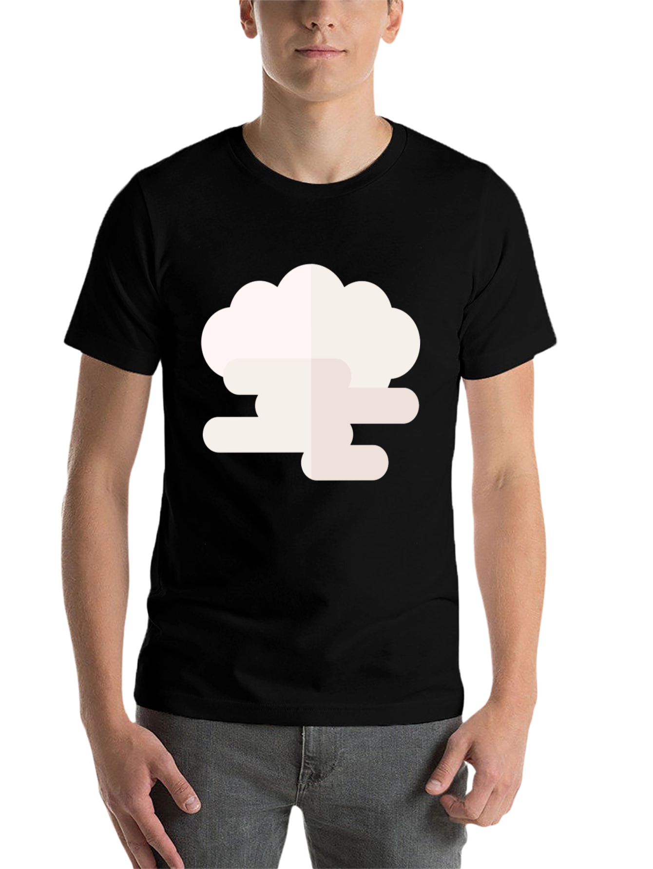 Black Cloud Graphic Black Tee - Stylish & Unique Design view 7