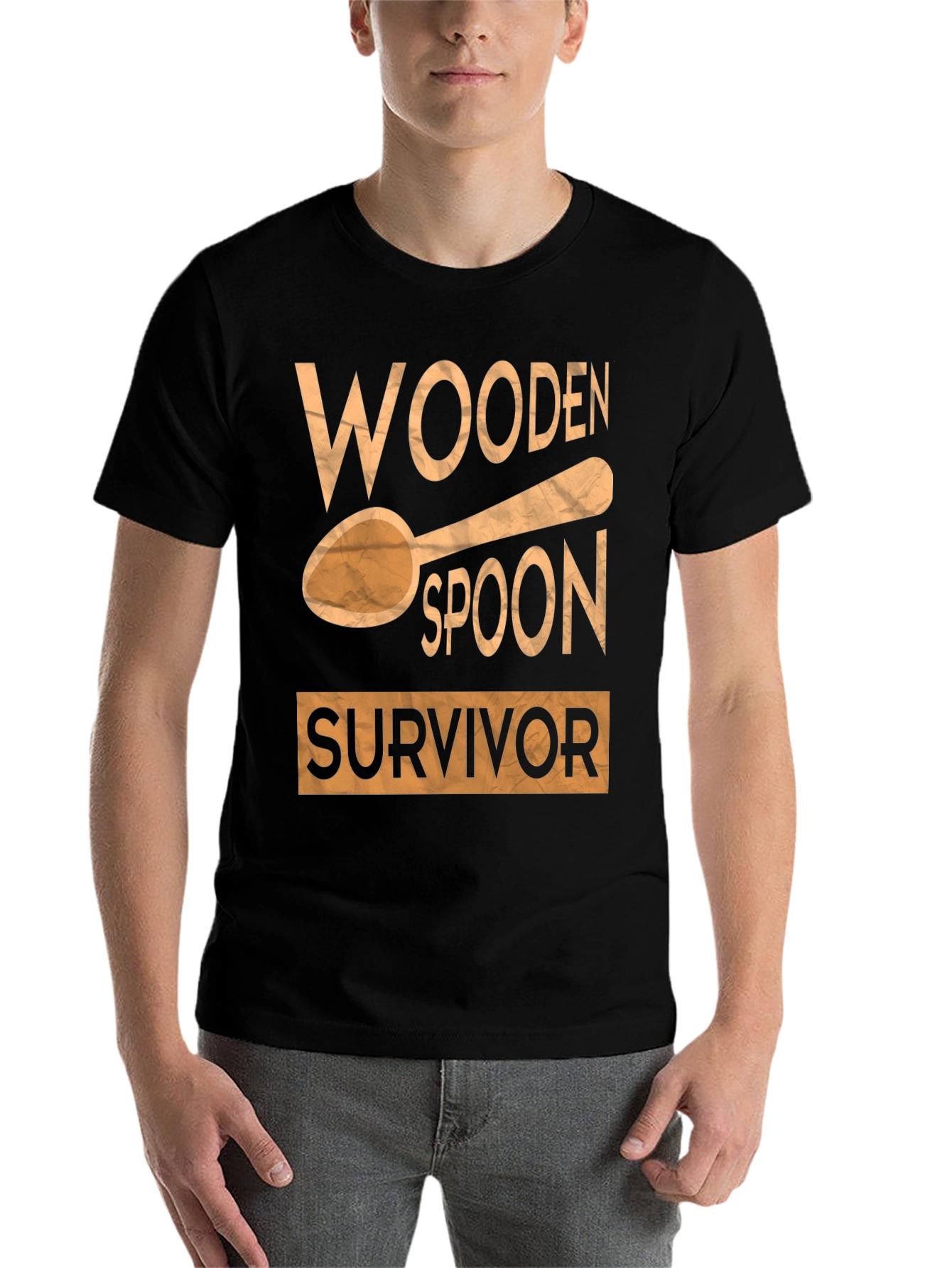 Black Wooden Spoon Survivor Graphic T-Shirt view 7