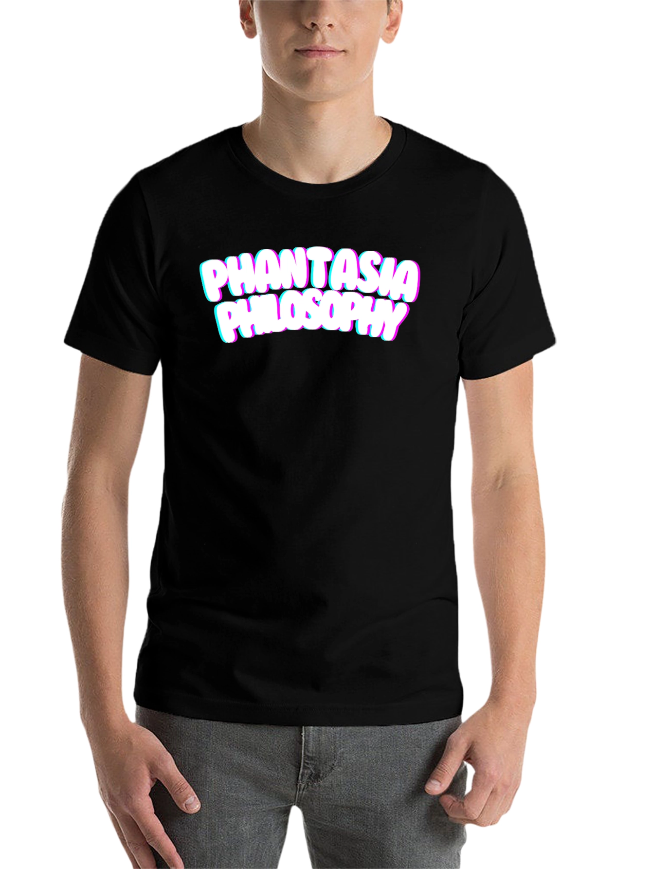 Black Phantasia Philosophy Graphic T-Shirt view 7