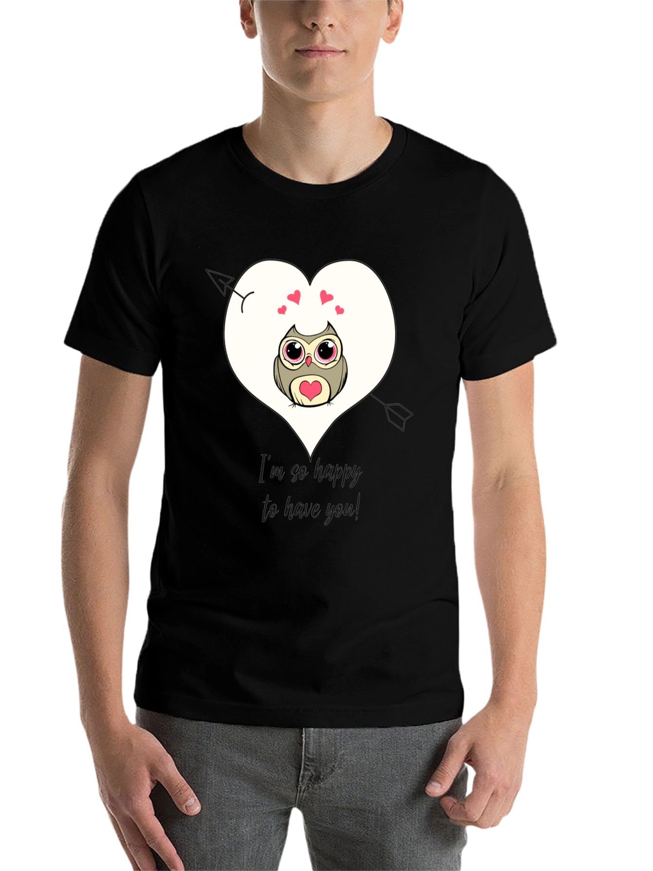 Black Owl Always Love You - Graphic Tee view 7