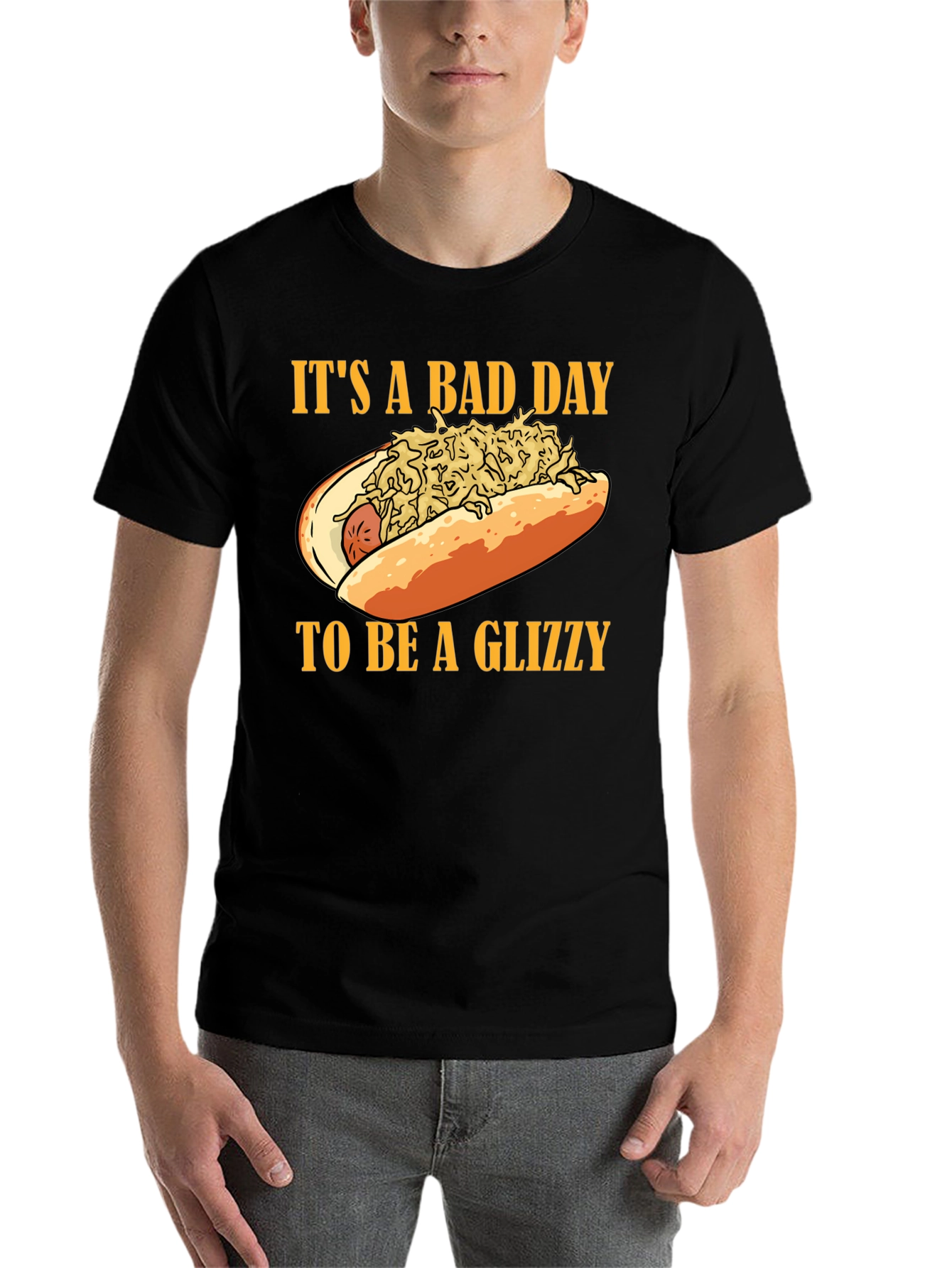 Black It's A Bad Day to Be A Glizzy T-Shirt view 7