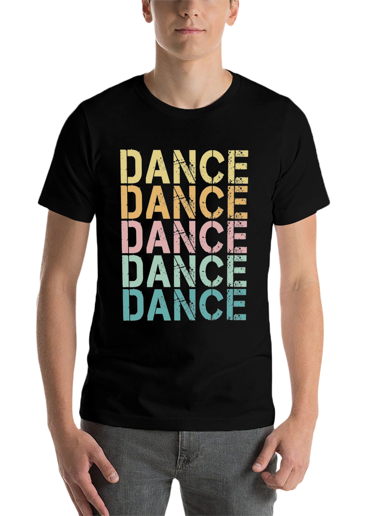 Black Retro Dance T-Shirt - Vintage Style Tee view 7