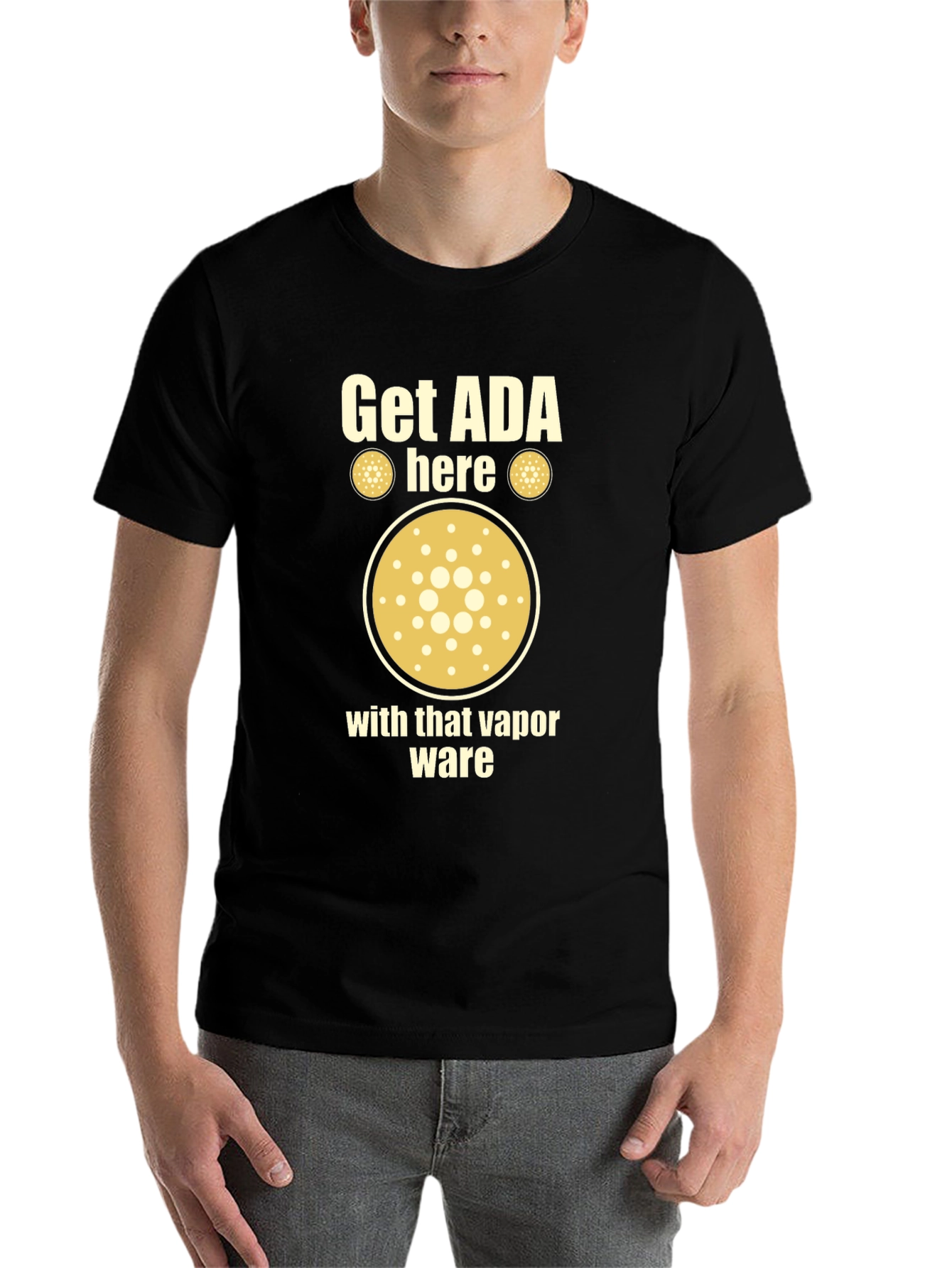 Black Get ADA Here Crypto T-Shirt view 7