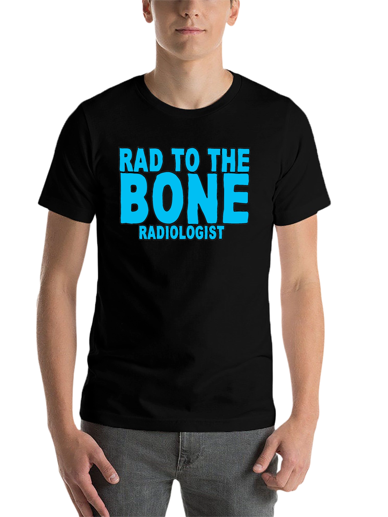 Black Rad to the Bone Radiologist T-Shirt view 7