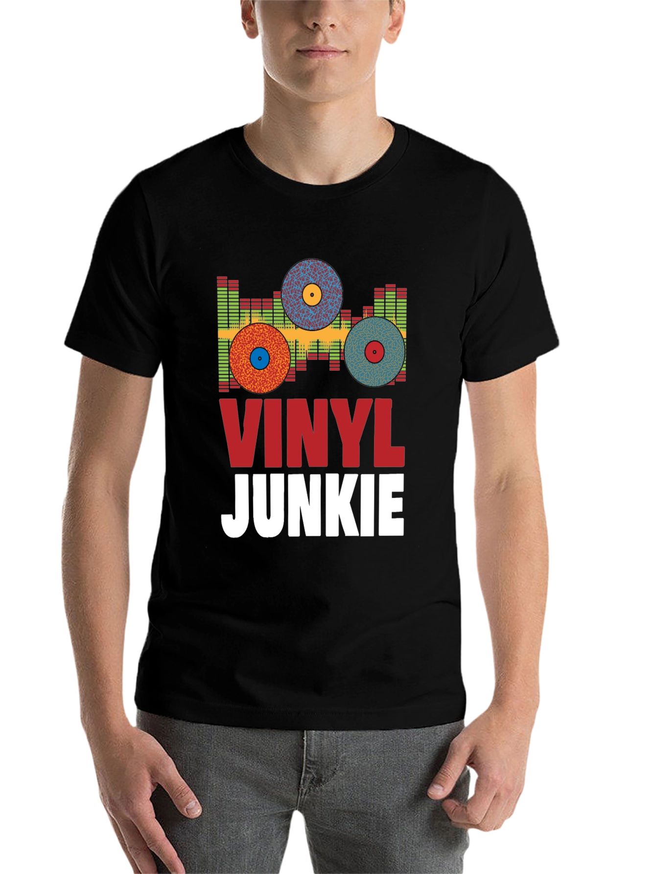 Vinyl Junkie Graphic Tee - Music Lover T-Shirt - 7