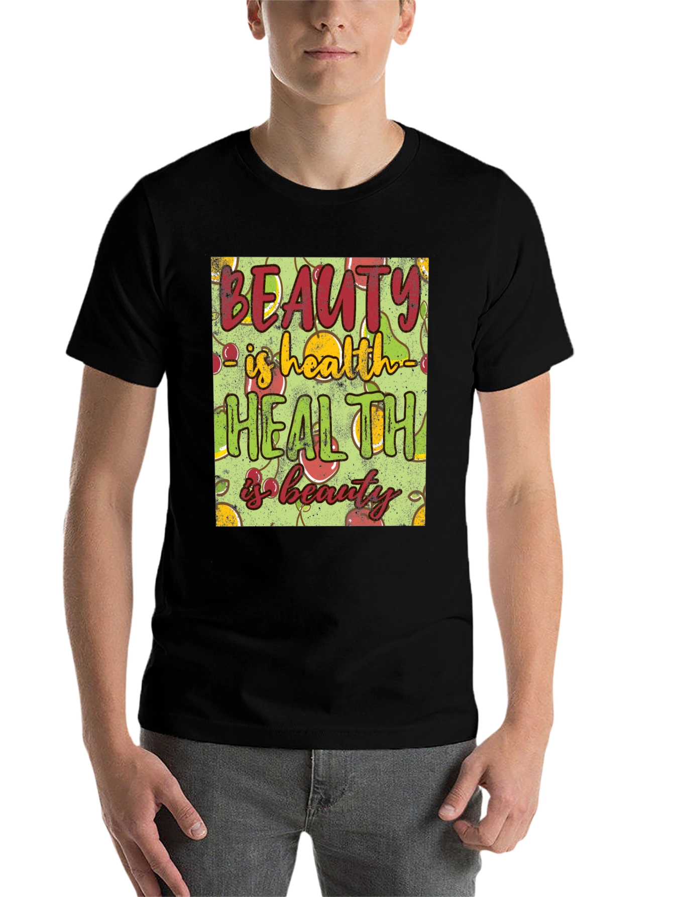 Black Beauty is Health T-Shirt - Wellness Graphic Tee view 7