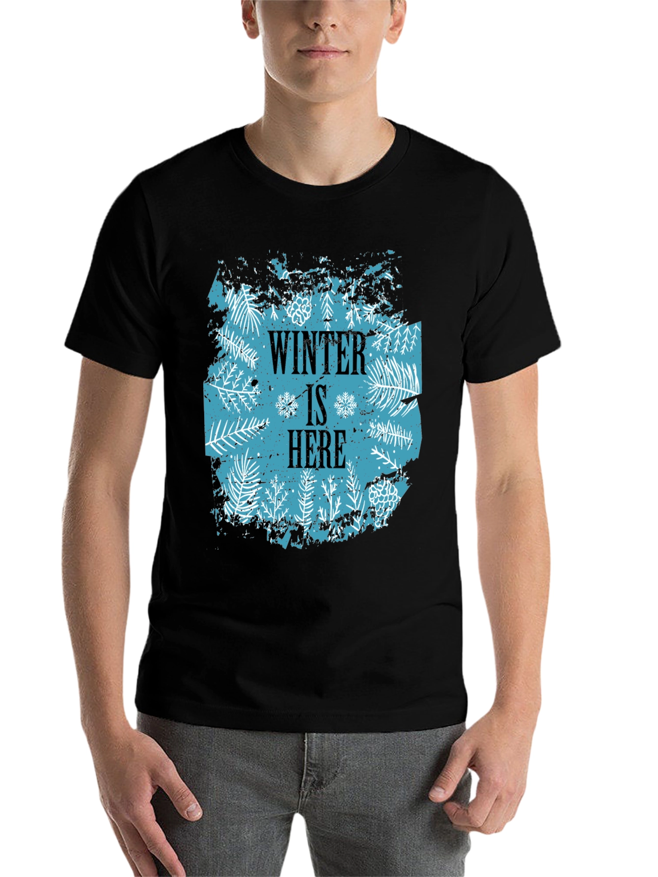 Black Winter Is Here Graphic T-Shirt view 7