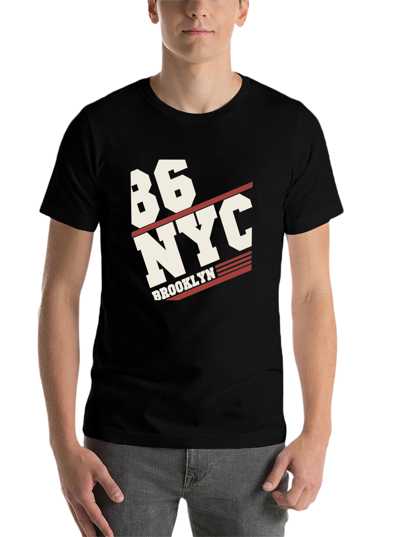 Black 86 NYC Brooklyn Graphic T-Shirt view 7