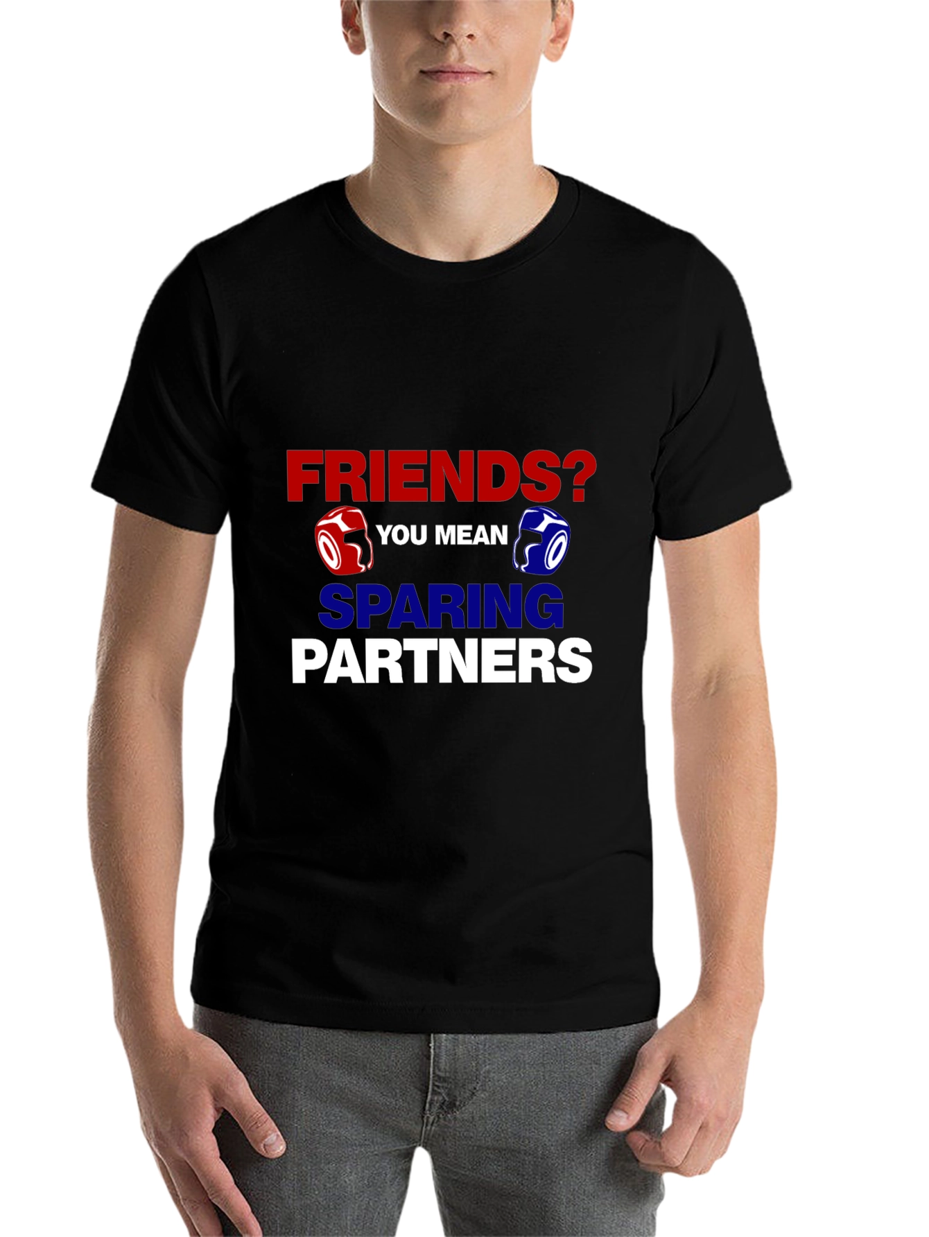 Black Friends? Sparring Partners Graphic Tee view 7