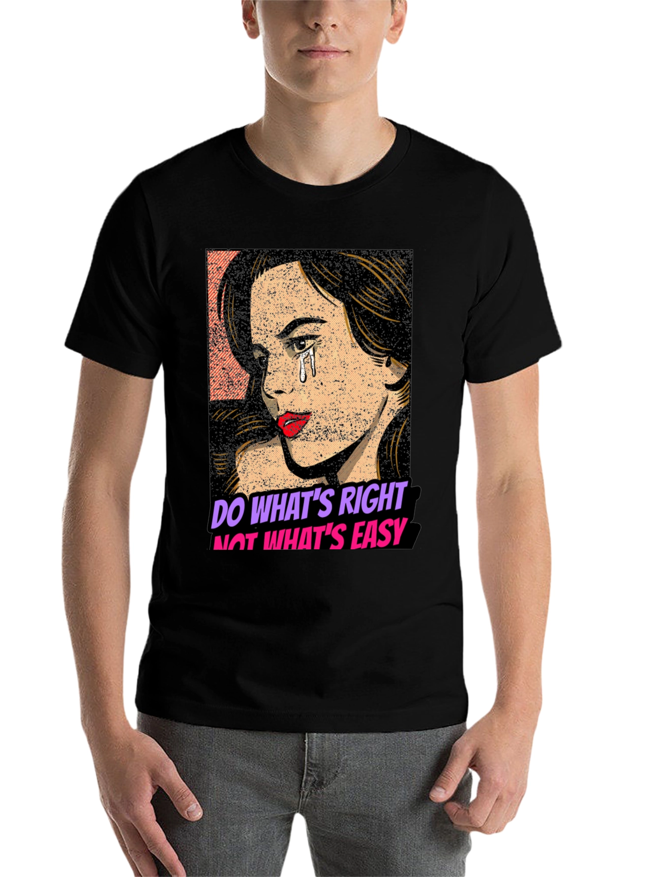 Black Do What's Right T-Shirt view 7