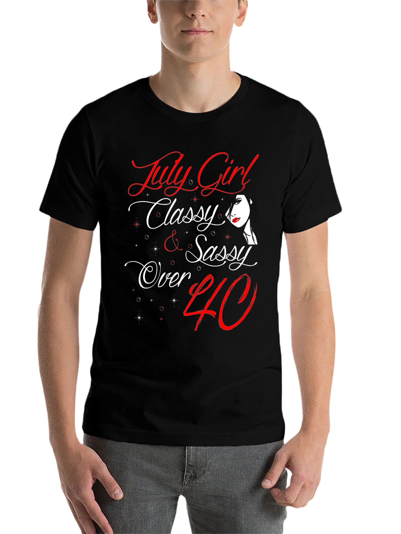 Black July Girl Classy & Sassy Over 40 T-Shirt view 7
