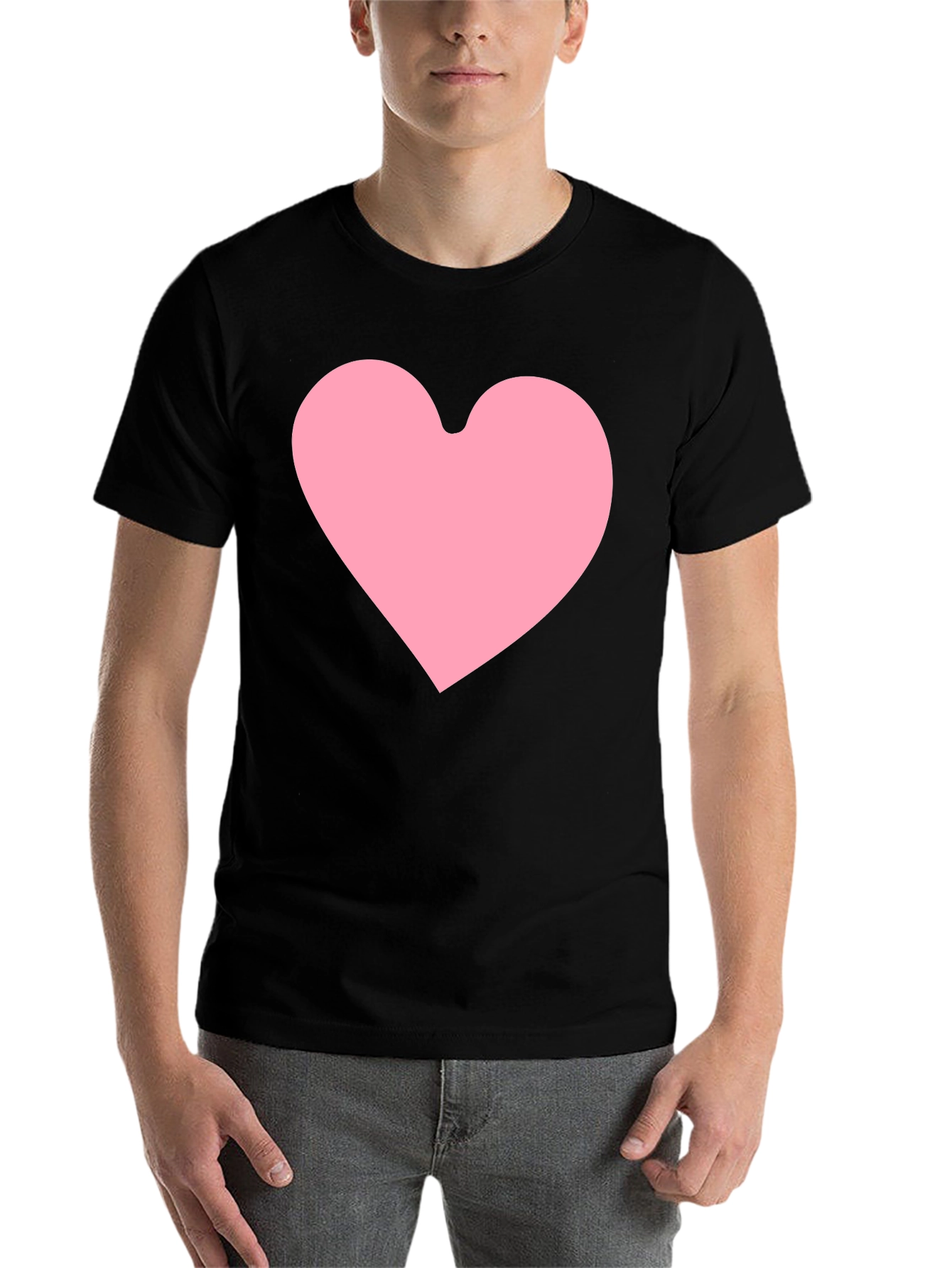 Black Heart Graphic Black T-Shirt view 7