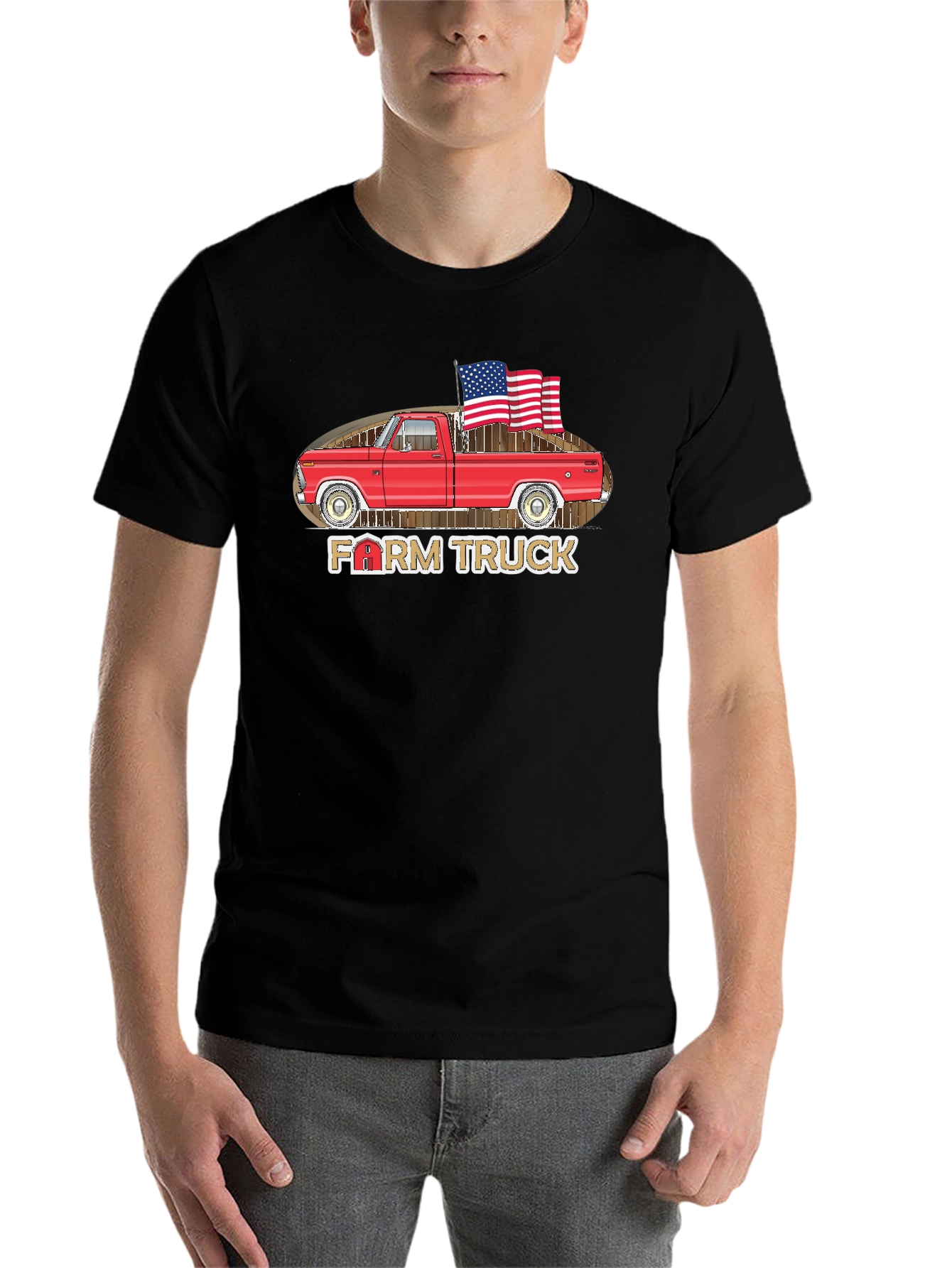 Farm Truck Patriotic T-Shirt - 7