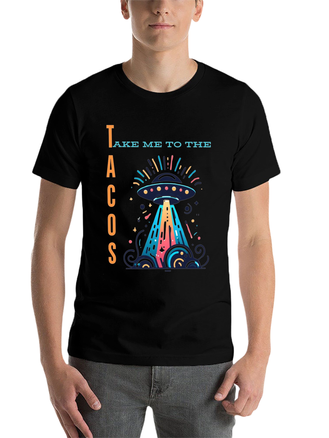 Black Take Me to the Tacos Graphic T-Shirt view 7