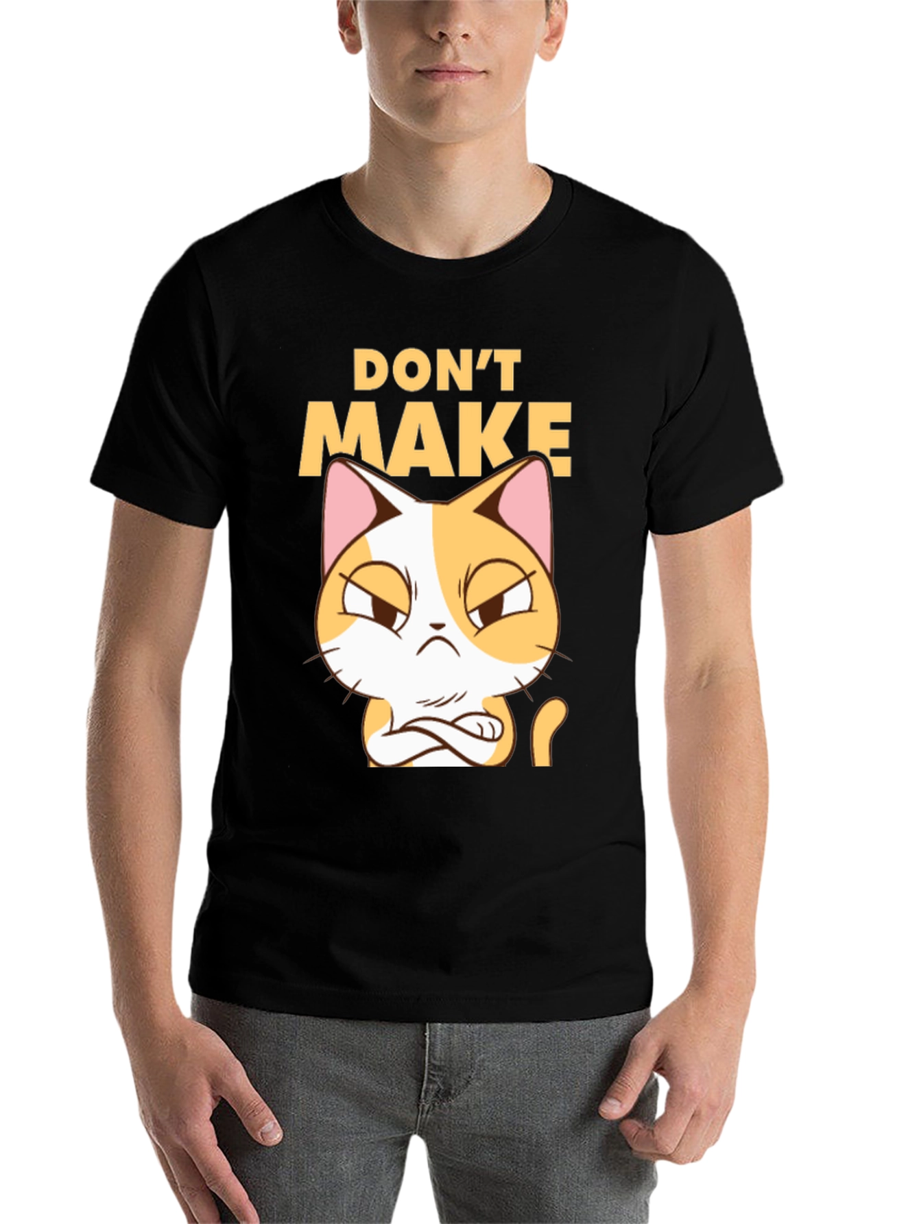 Black Don't Make Me Angry Cat T-Shirt view 7