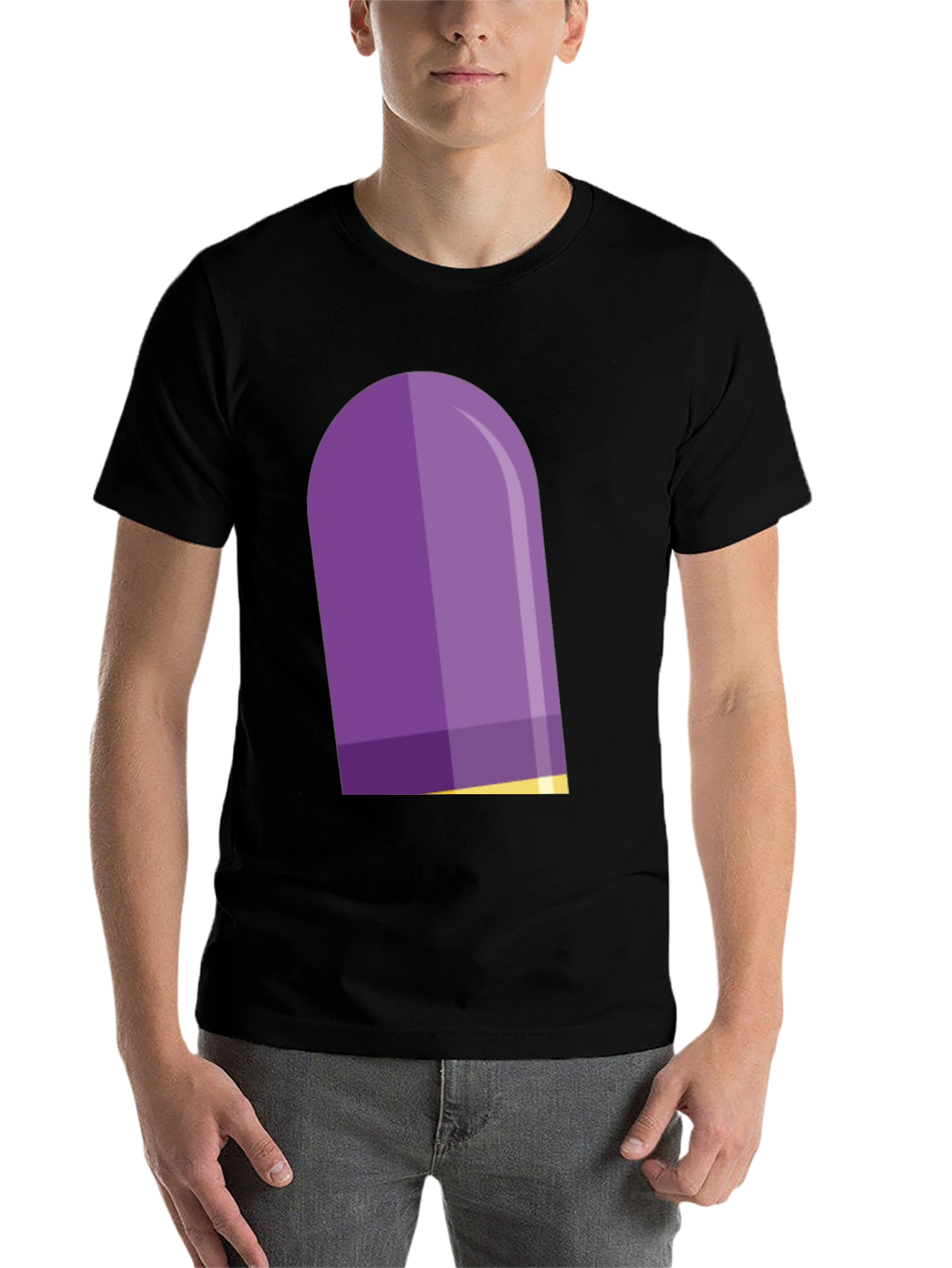 Black Purple Capsule T-Shirt - Stylish Graphic Tee view 7