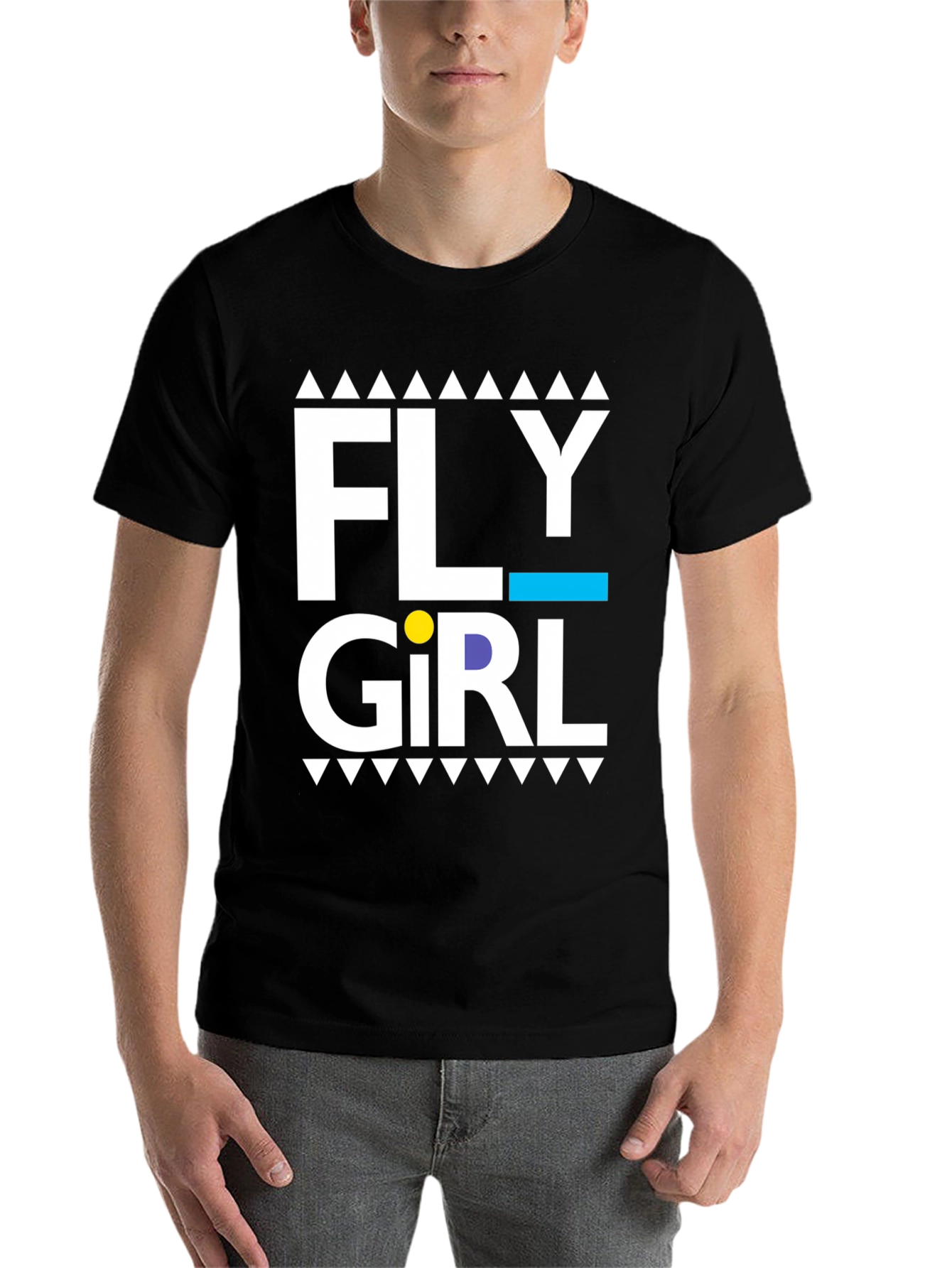 Black Fly Girl Graphic Tee - Stylish & Unique view 7