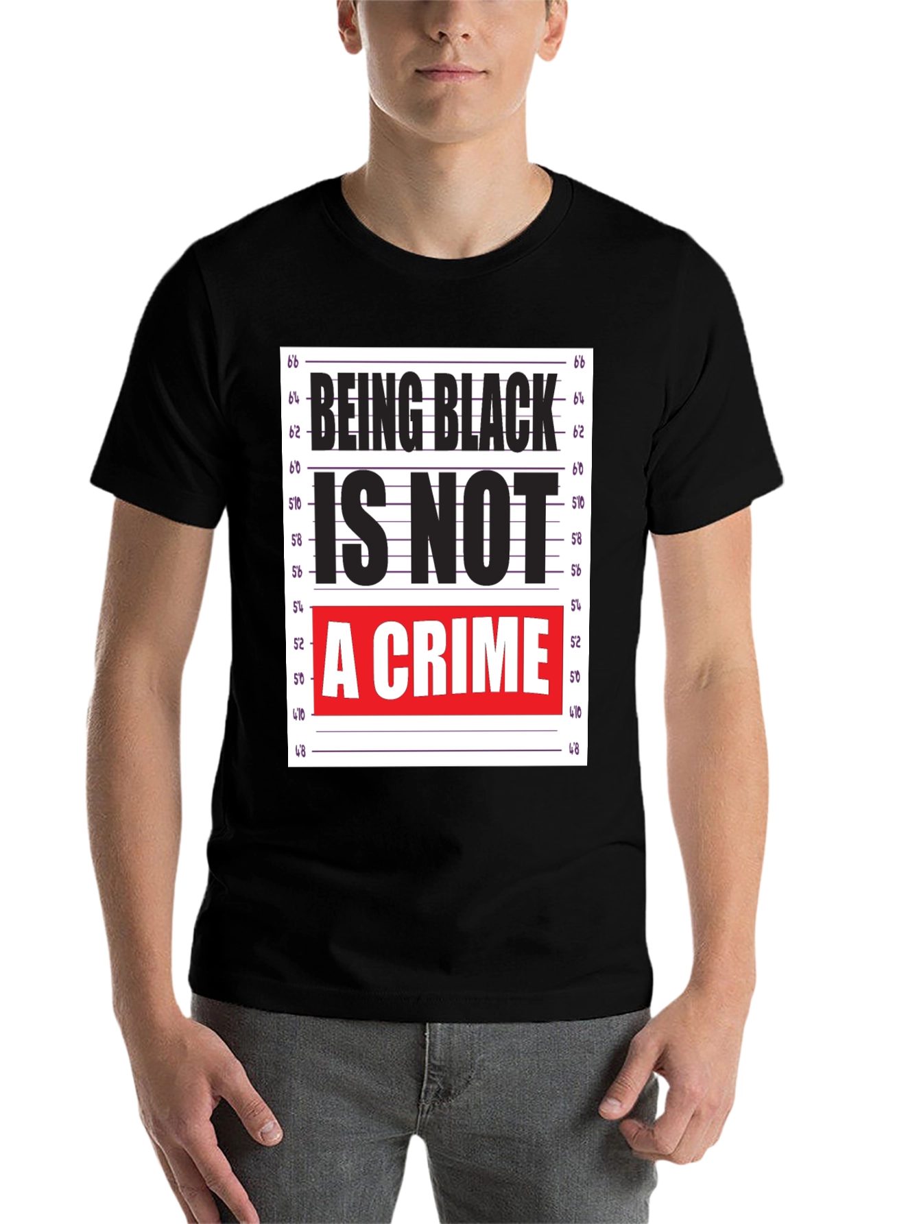 Black Being Black Is Not A Crime T-Shirt view 7