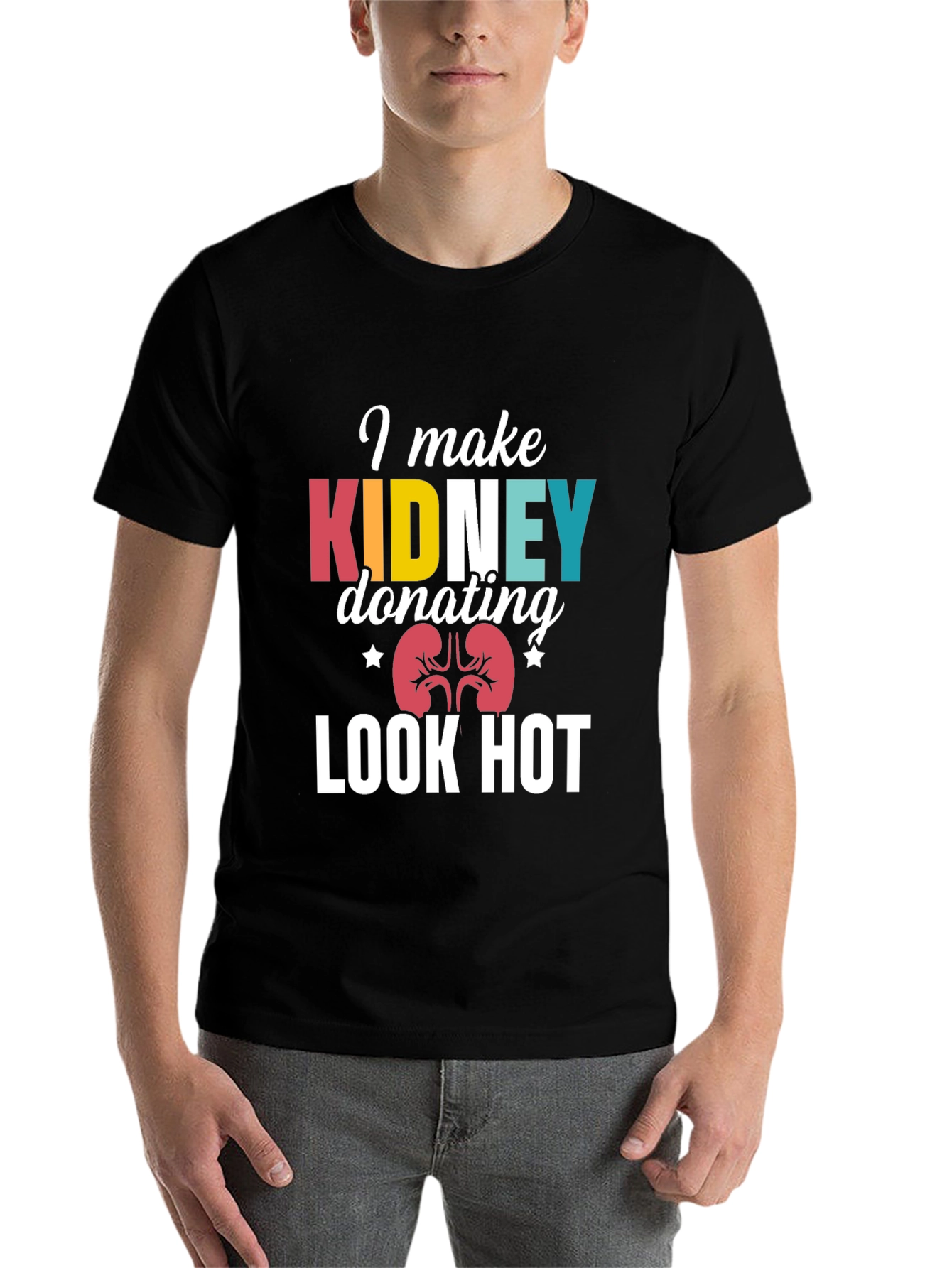 Black Kidney Donation T-Shirt: Make a Statement! view 7