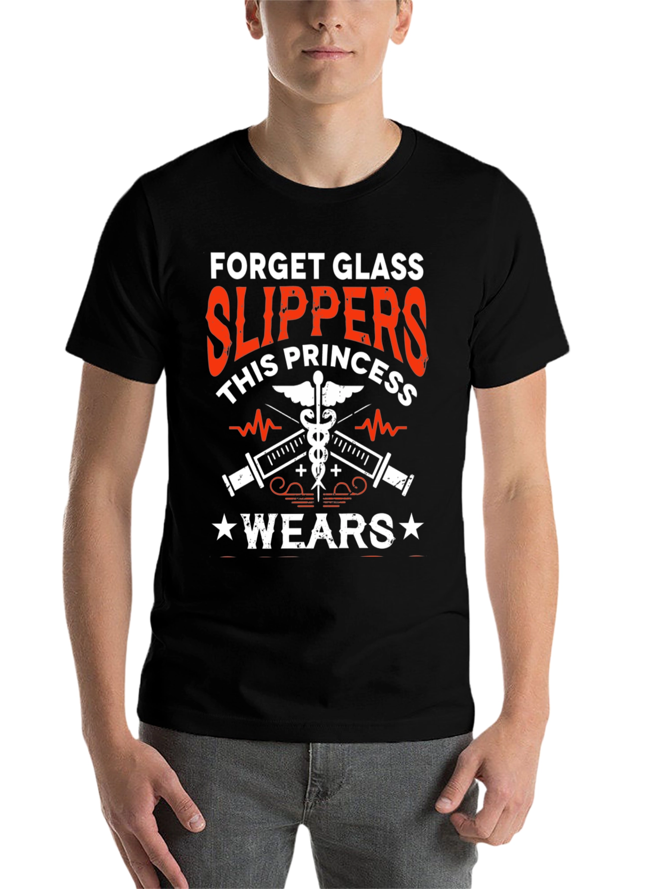 Black Nurse Princess T-Shirt - Glass Slippers Alternative view 7