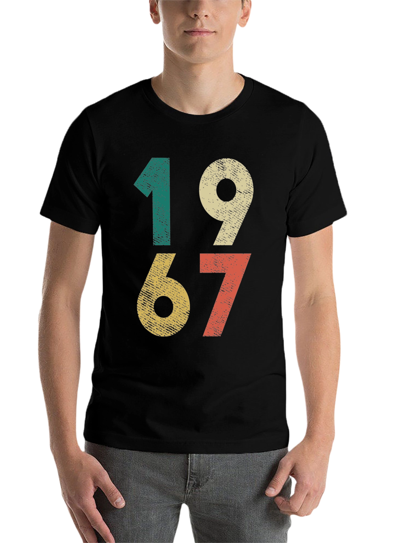 Black Vintage 1967 T-Shirt - Retro Birthday Gift view 7