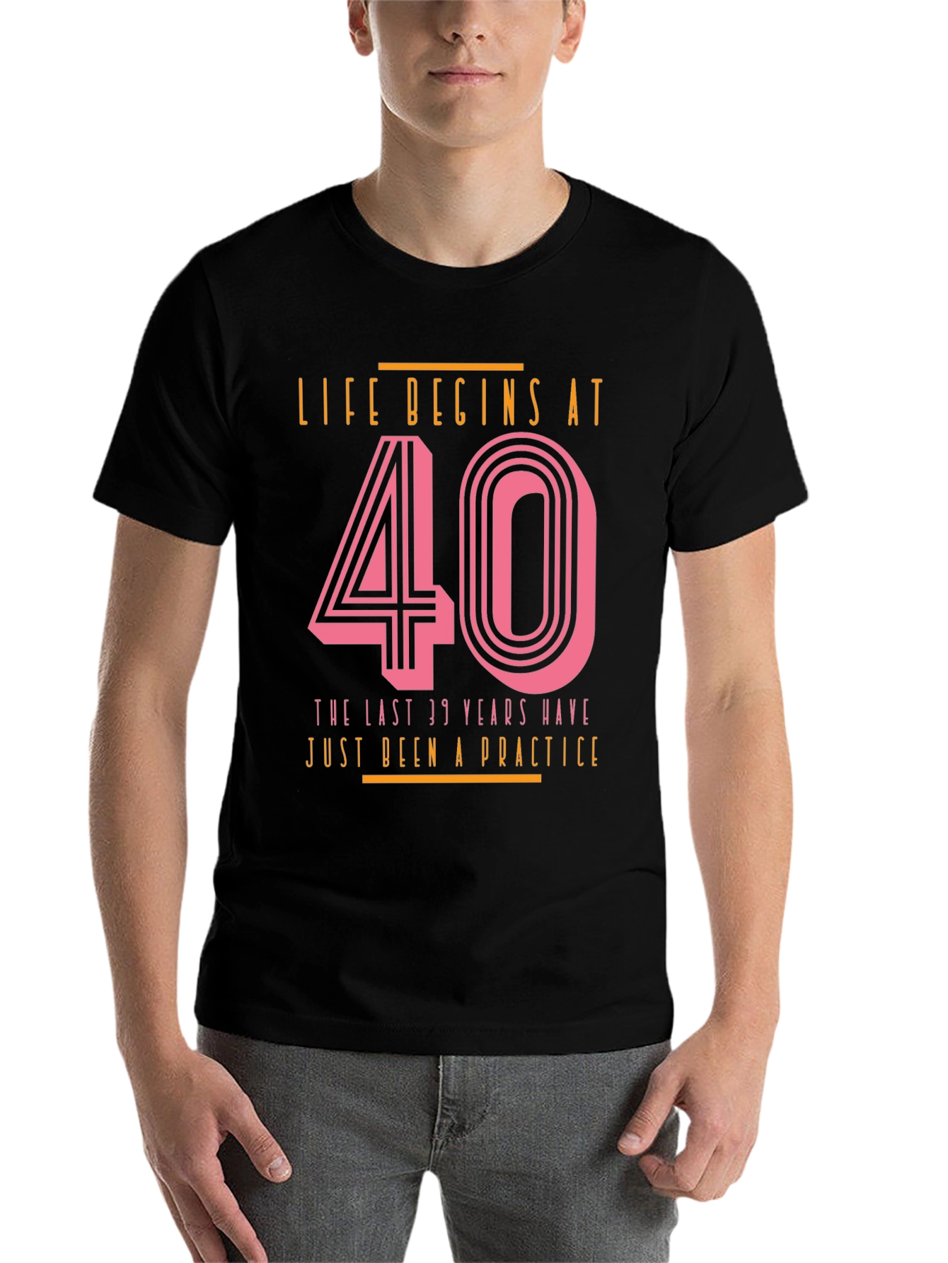 Black Life Begins at 40 T-Shirt view 7