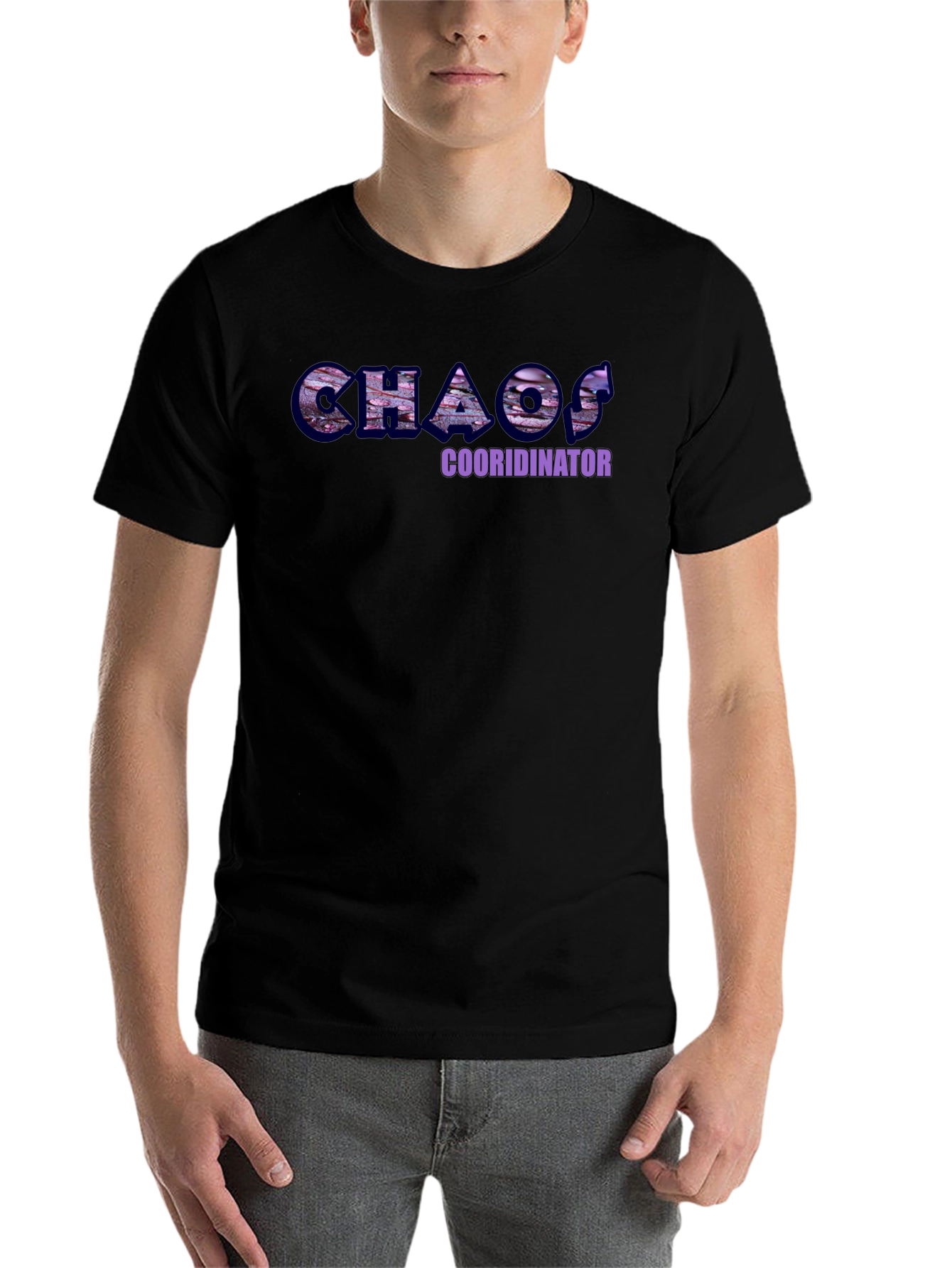 Black Chaos Coordinator Graphic T-Shirt view 7