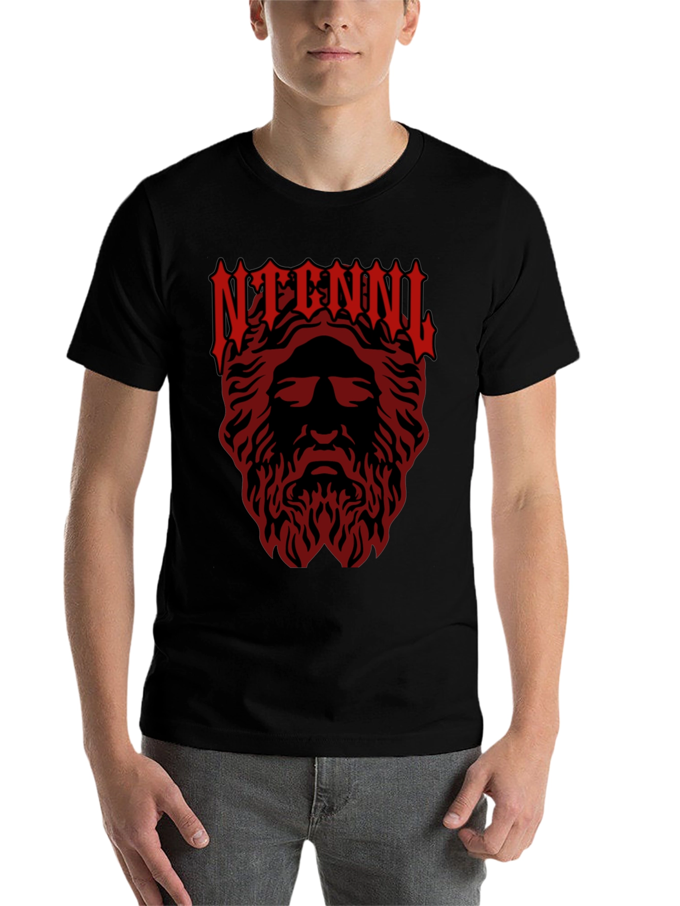 Black Eternal T-Shirt - Black Tee with Graphic Print view 7