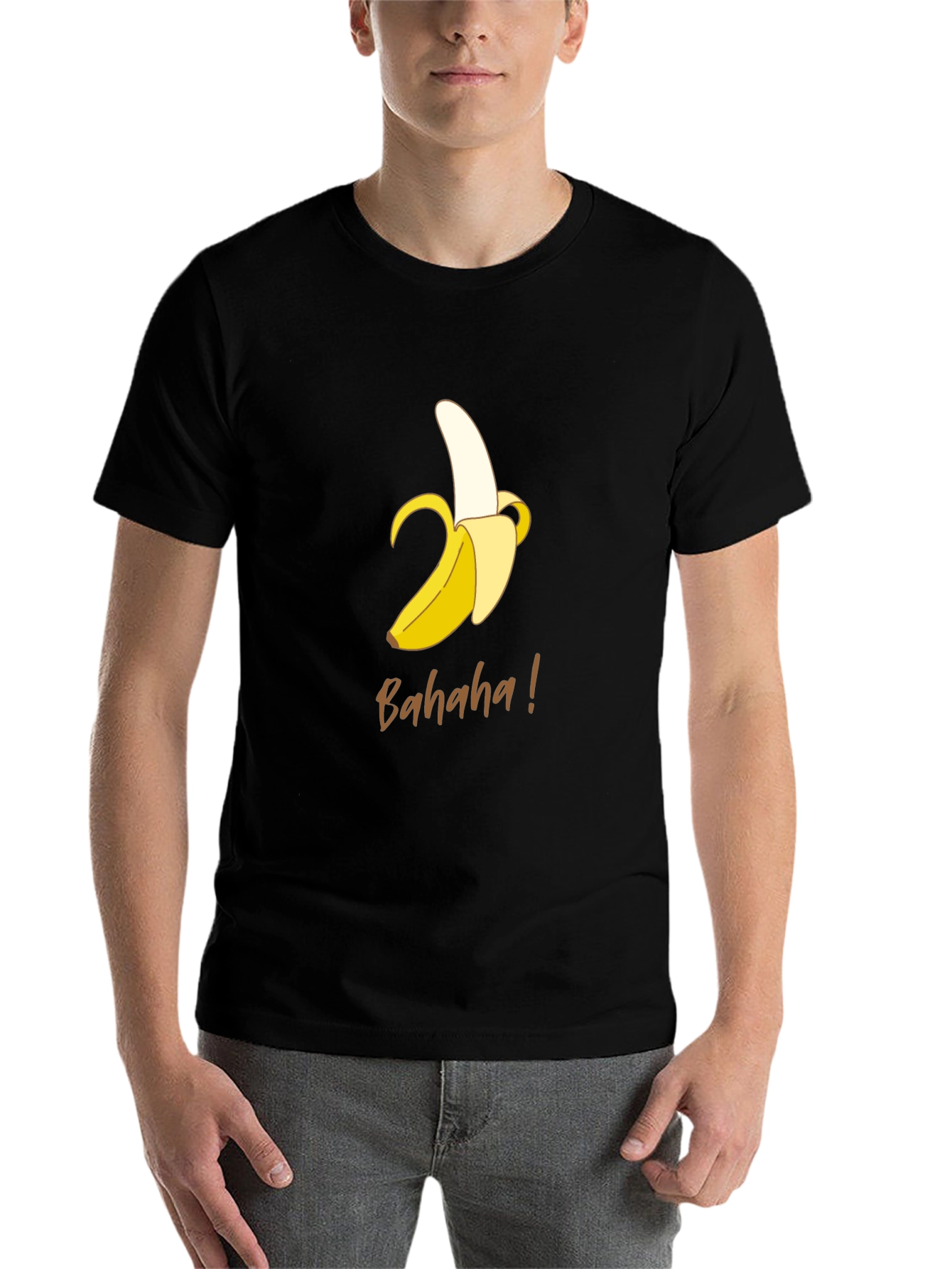 Black Banana Graphic T-Shirt - Funny Fruit Tee view 7