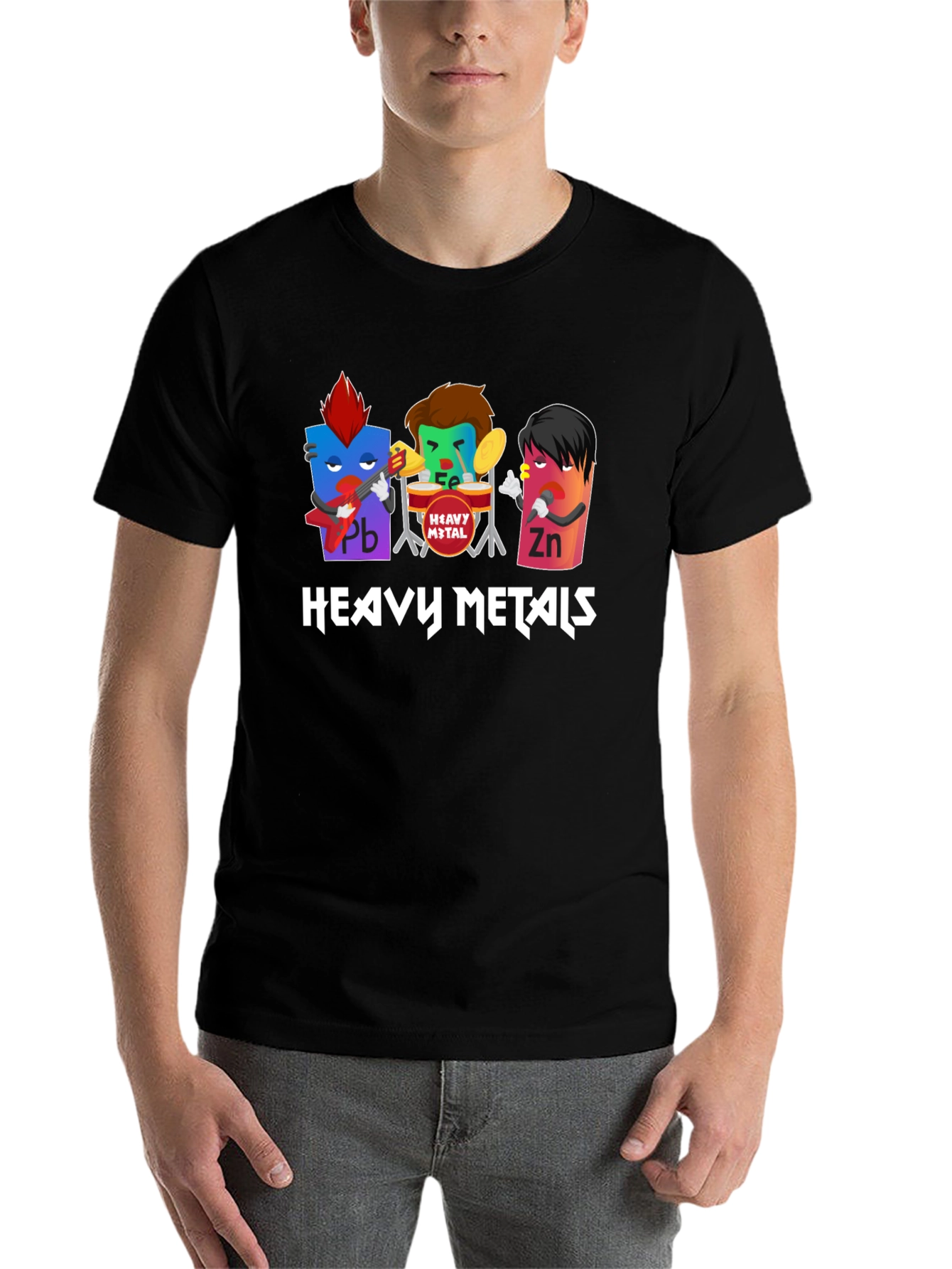 Black Heavy Metals Band T-Shirt view 7