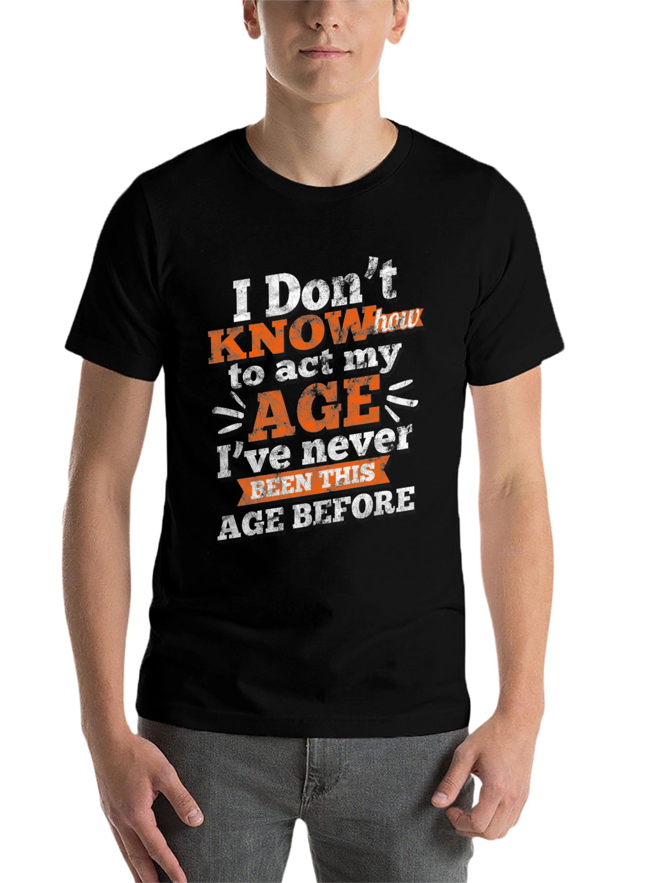 Black Funny Age Humor Graphic T-Shirt view 7