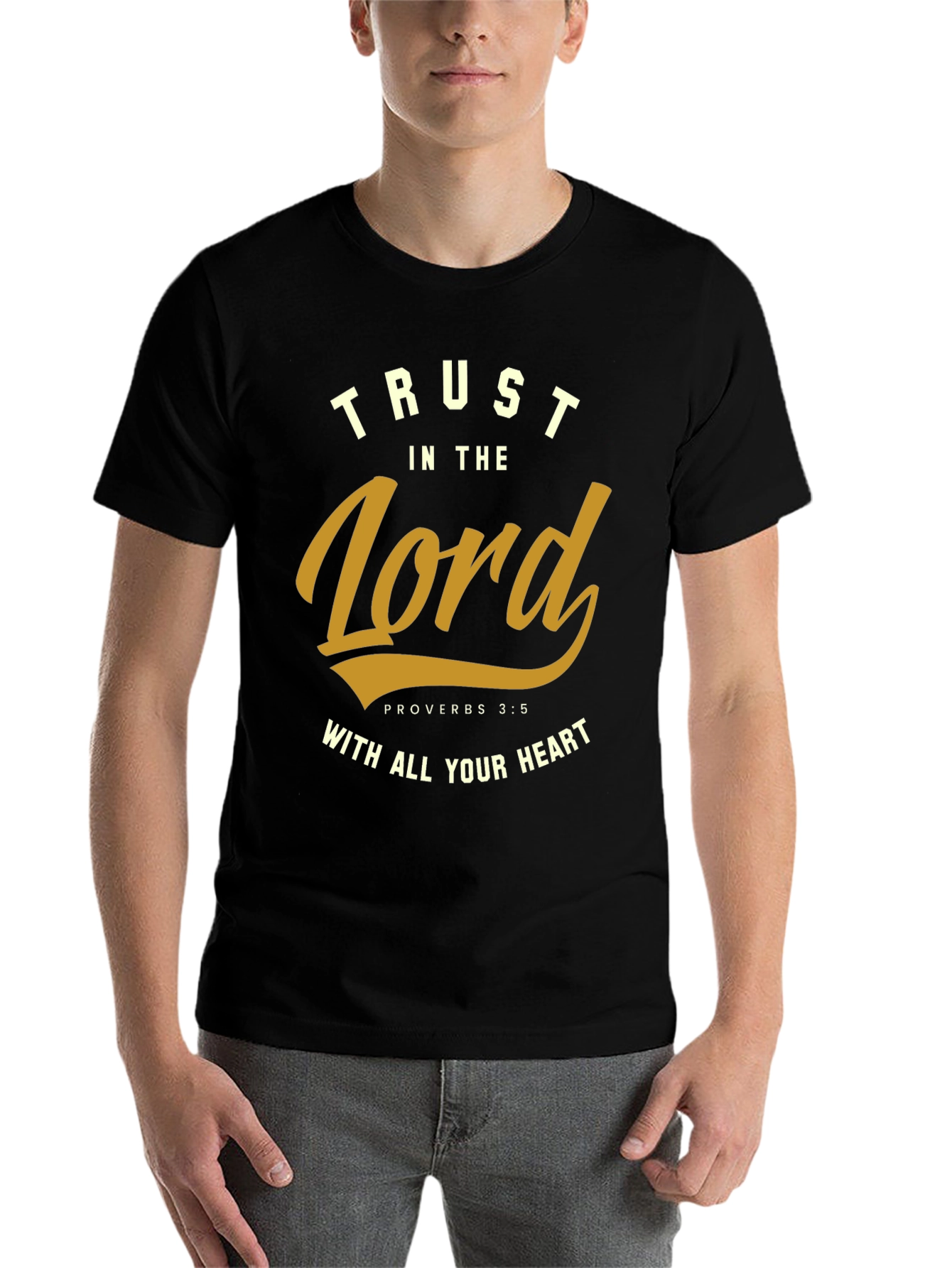Black Trust in the Lord T-Shirt view 7