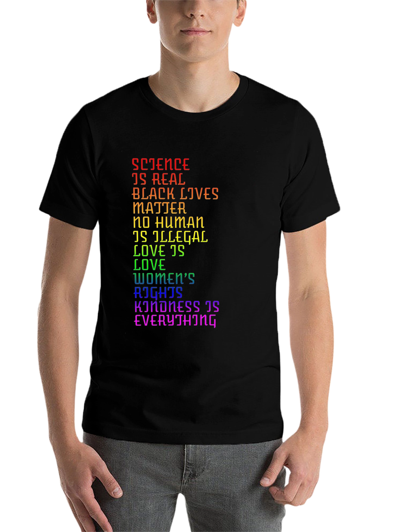 Black Science is Real Black Lives Matter LGBTQ+ T-Shirt view 7