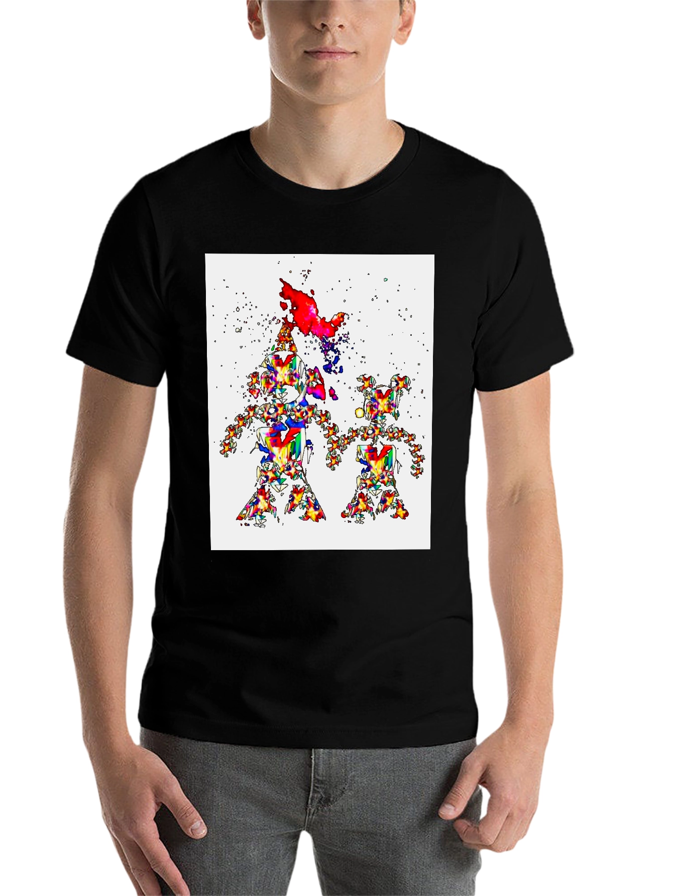Fractal Family T-Shirt - Colorful Abstract Design - 7