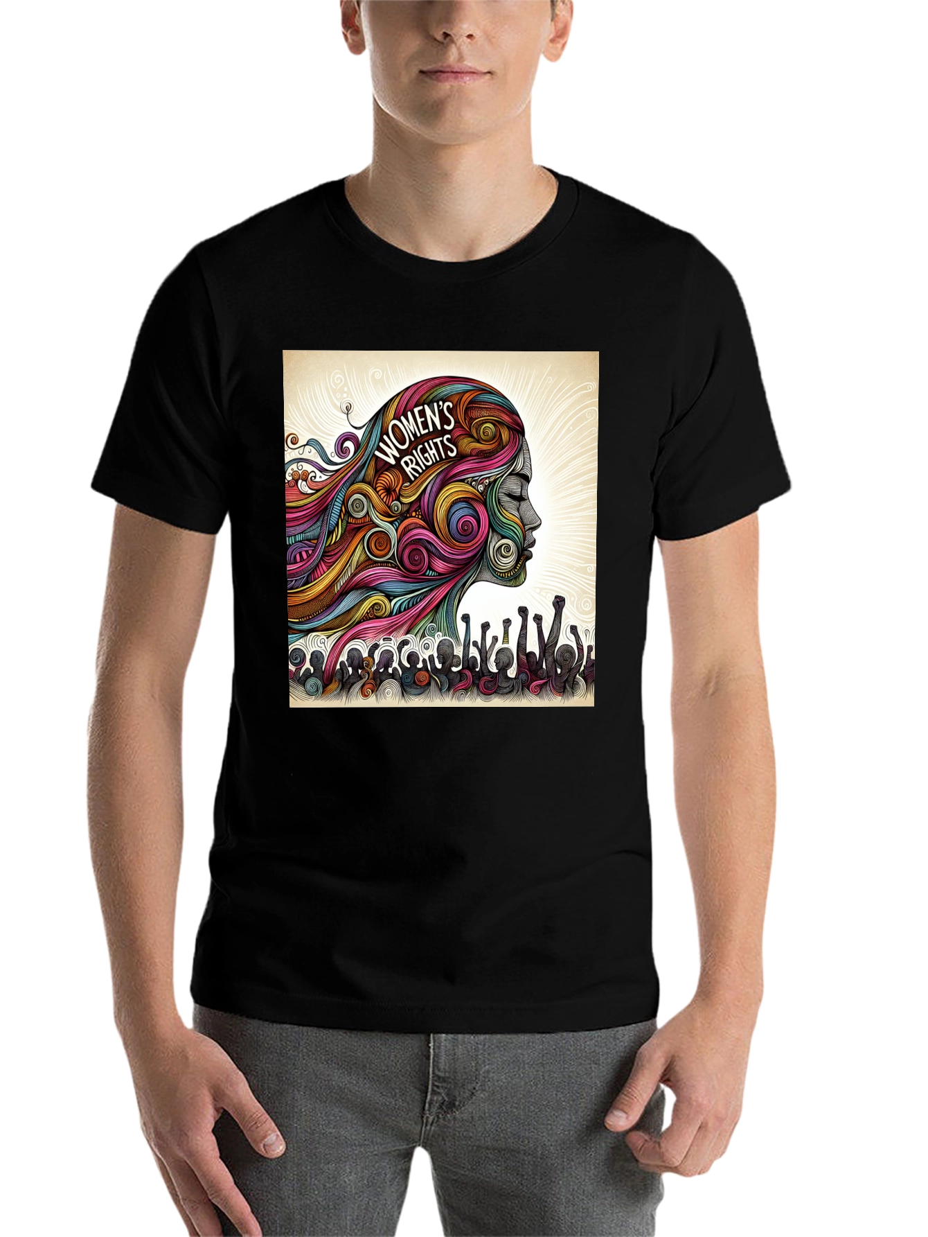 Black Women's Rights Graphic Tee view 7