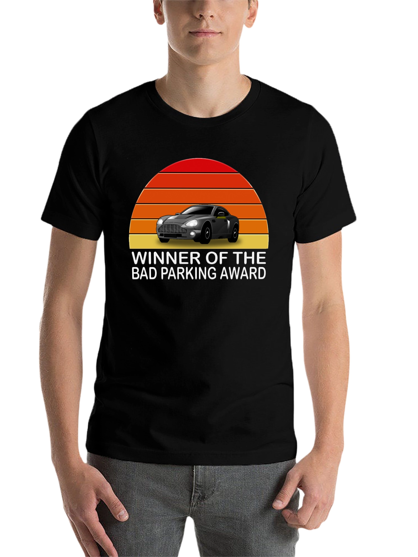 Black Bad Parking Award Graphic Tee view 7
